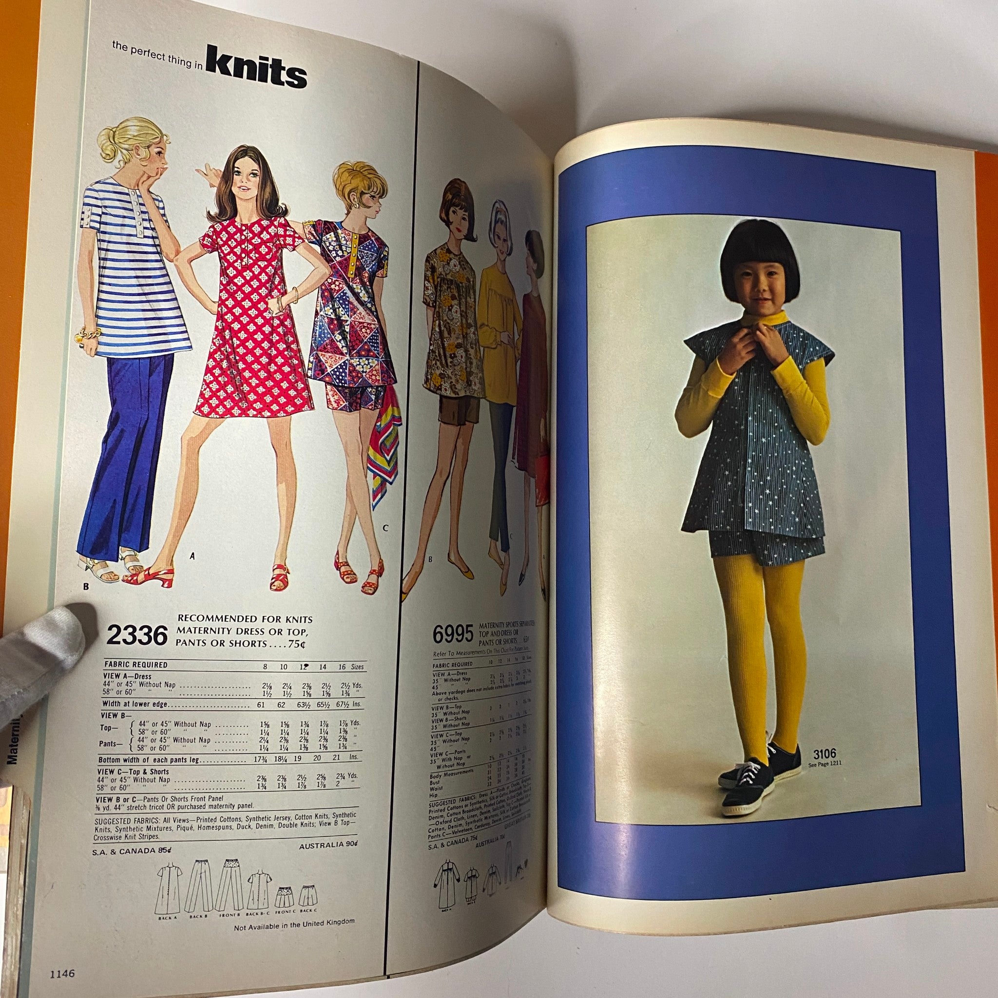 1972 April McCall's Catalog presenting a variety of knitwear designs and playful outfits, showcasing the versatility of 1970s fashion.