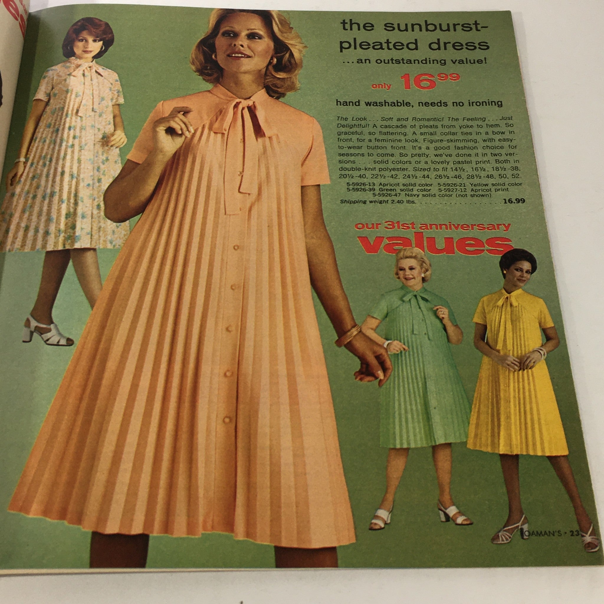 VTG Roaman's Department Store Catalog: Summer 1977 - 31st Anniversary Sale