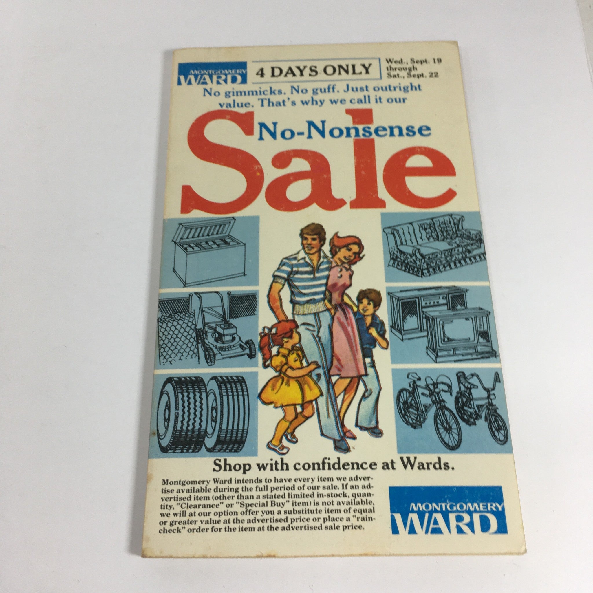 VTG Rare Montgomery Ward Store Catalog: 1970s - No-Nonsense Sale