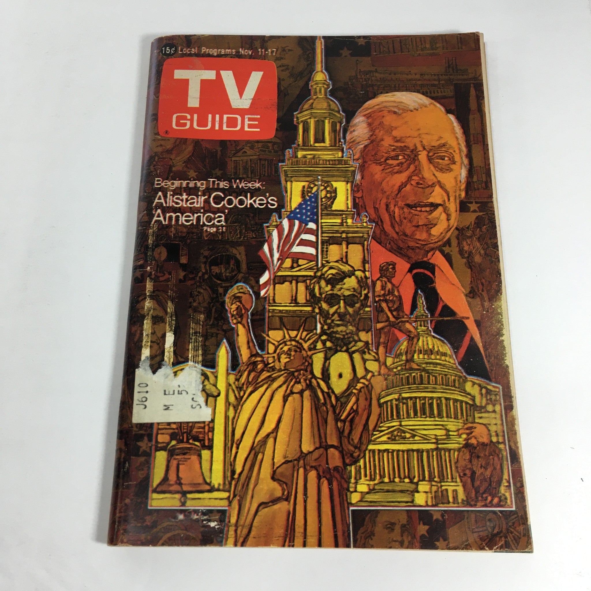 VTG TV Guide Magazine: November 11-17 1972 - Alistair Cooke's America