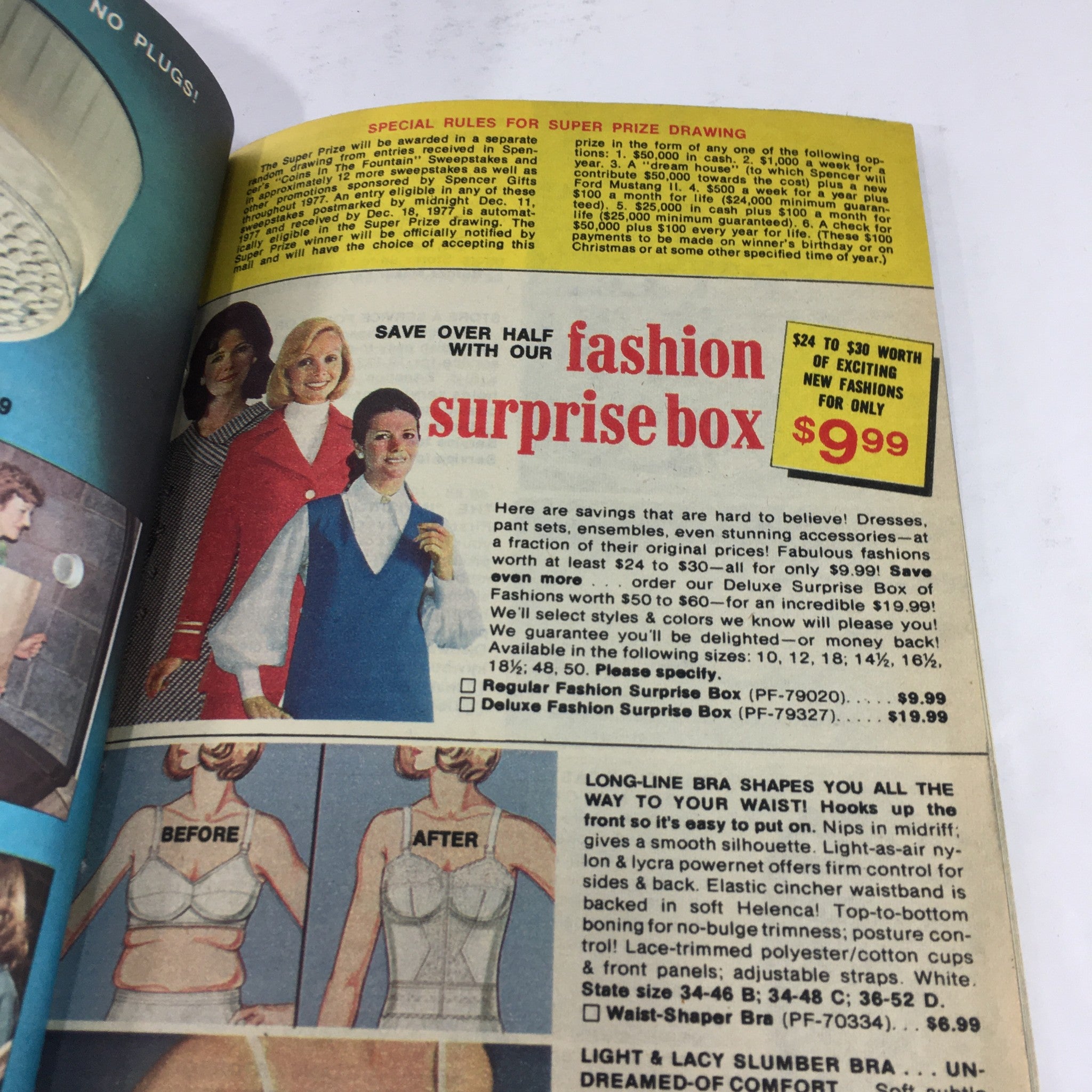 VTG Spencer Catalog Of Gifts: January 1977 - Surprise Box Price Guide / No Label