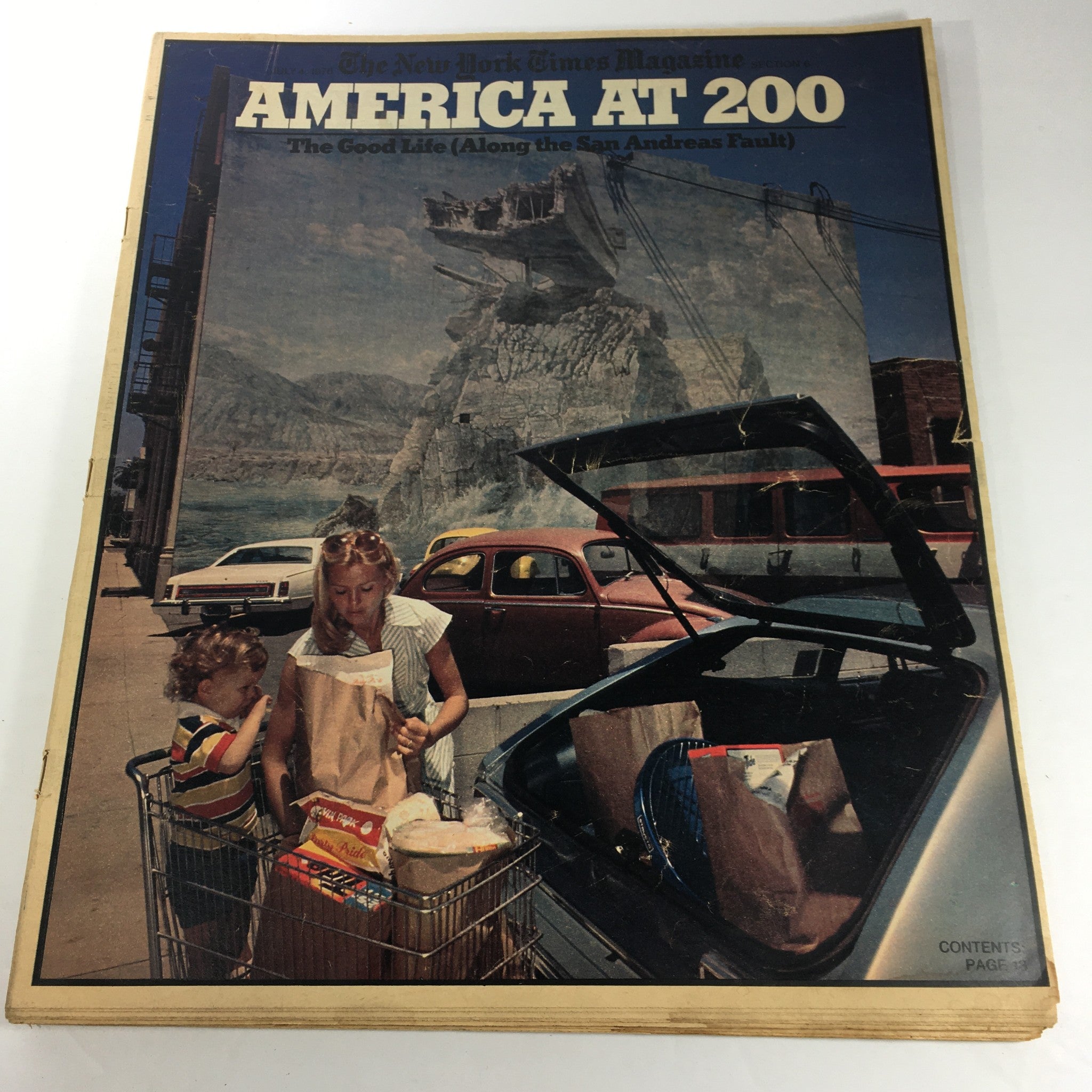 VTG The New York Times Magazine: July 4 1976 - The Good Life Along San Andreas