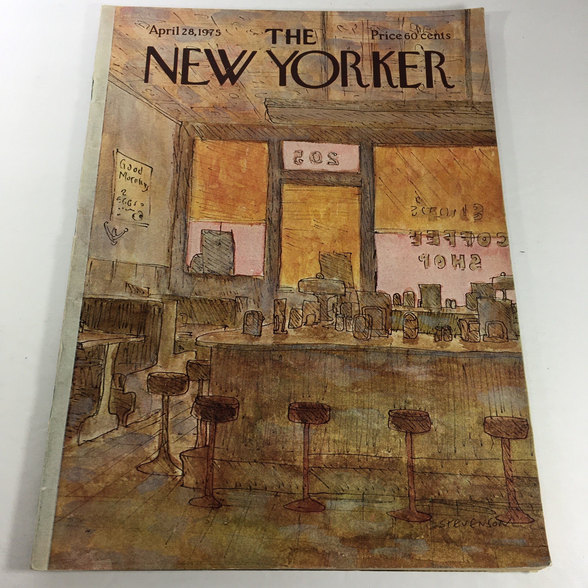 VTG The New Yorker Magazine: April 28 1975 - Full Theme Cover by James Stevenson