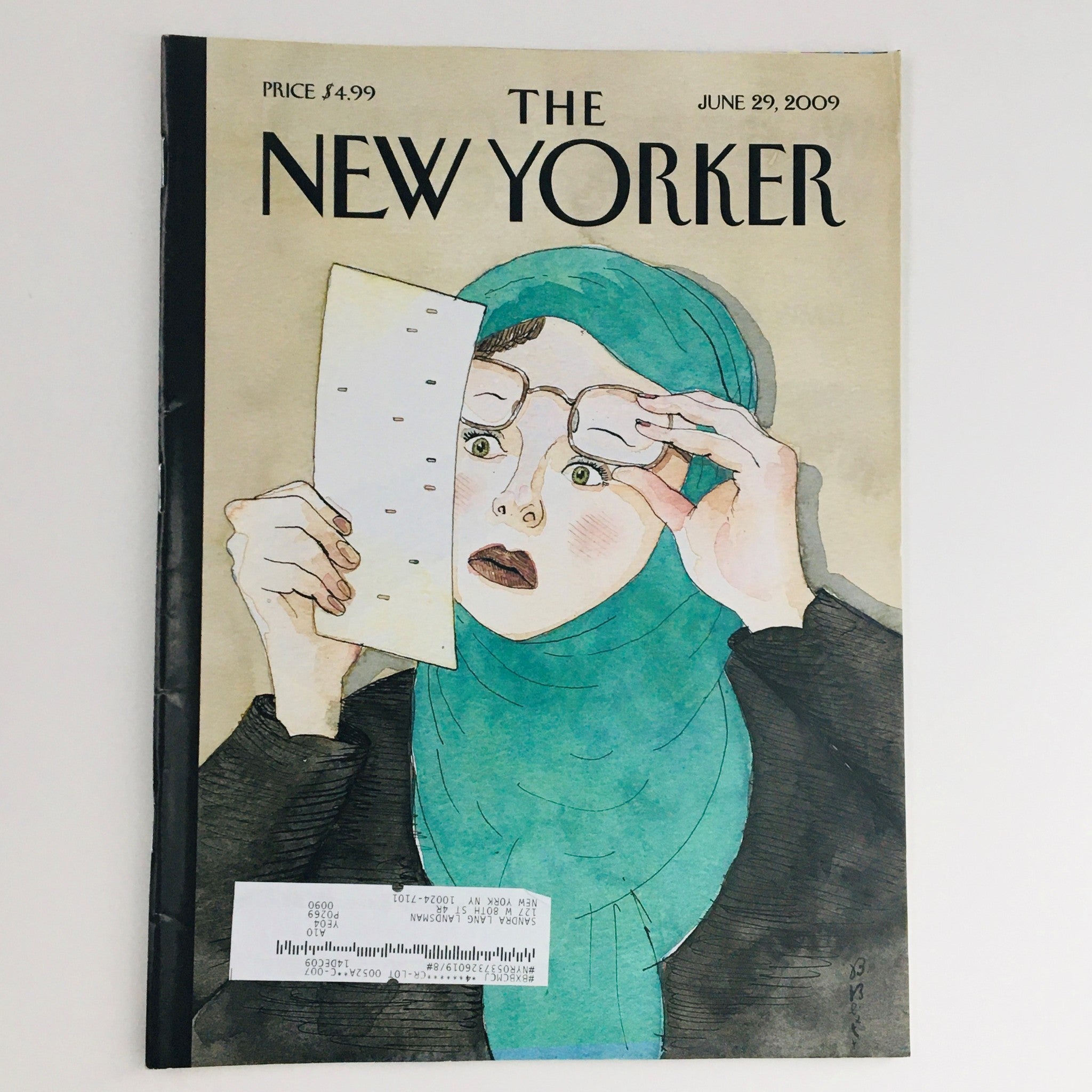 The New Yorker Full Magazine June 29 2009 Hanging Chador by Barry Blitt VG