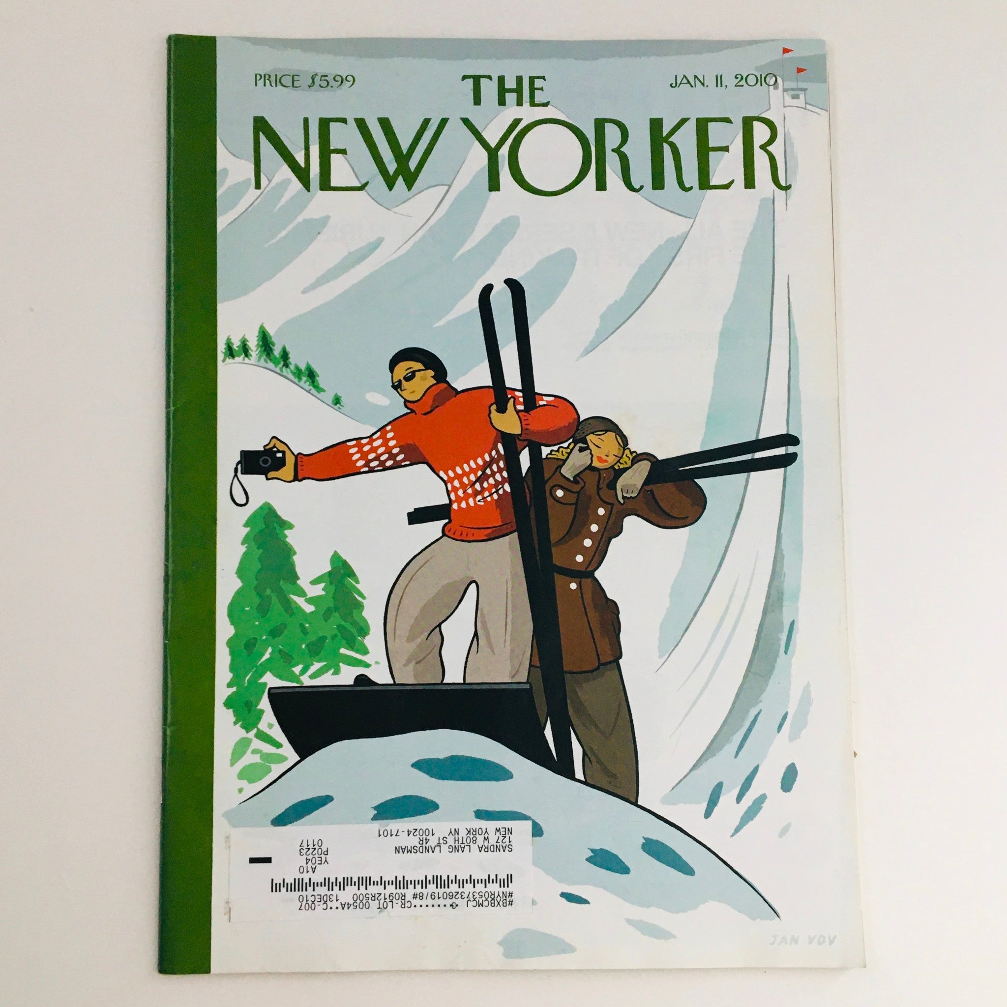 The New Yorker Magazine January 11 2010 Top of the World by Jan Van Der Veken VG