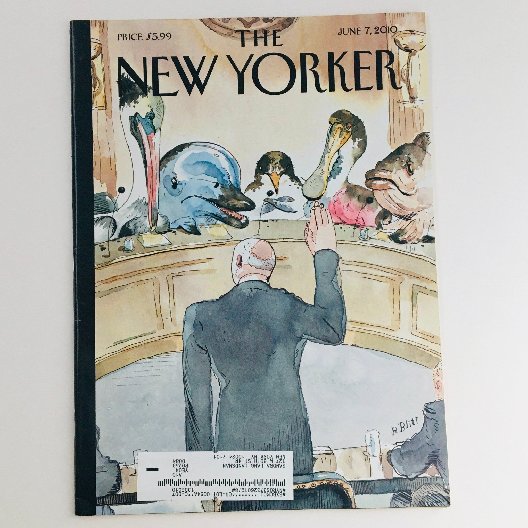 The New Yorker Full Magazine June 7 2010 Five Weeks Later by Barry Blitt VG