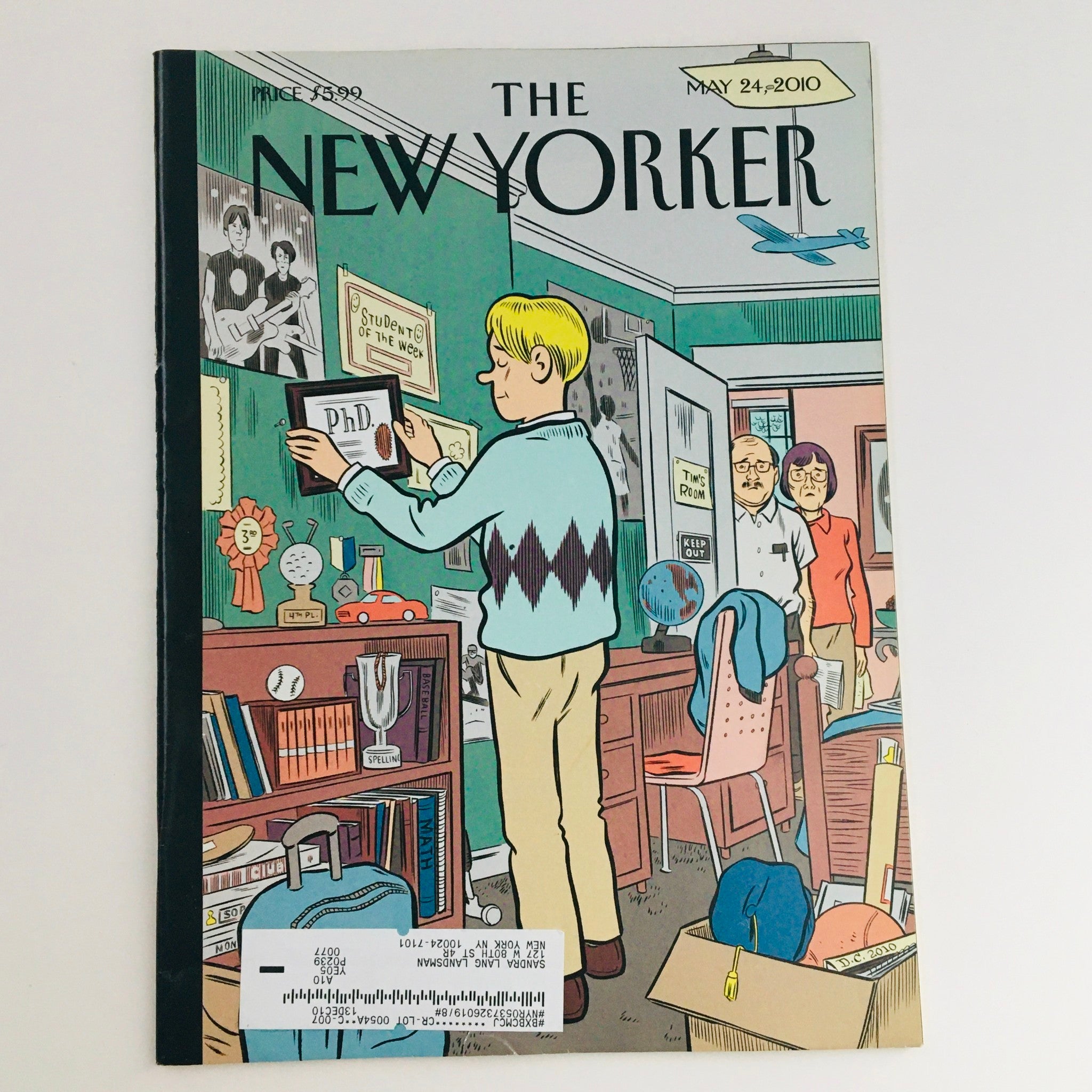 The New Yorker Magazine May 24 2010 Boomerang Generation by Daniel Clowes VG