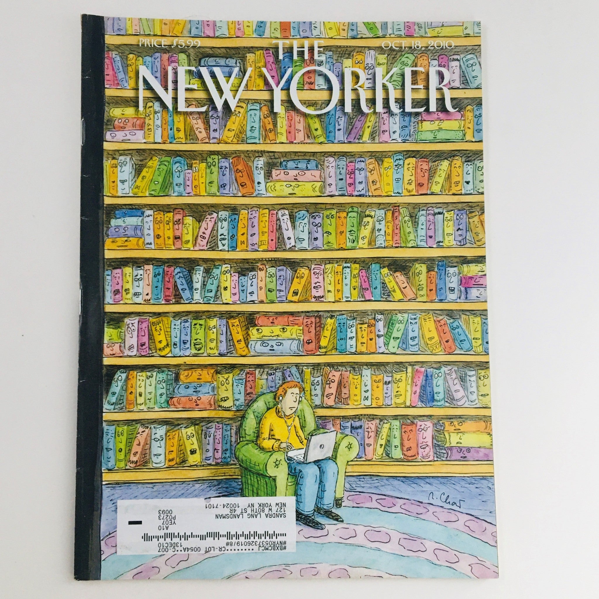 The New Yorker Full Magazine October 18 2010 Shelved by Roz Chast VG