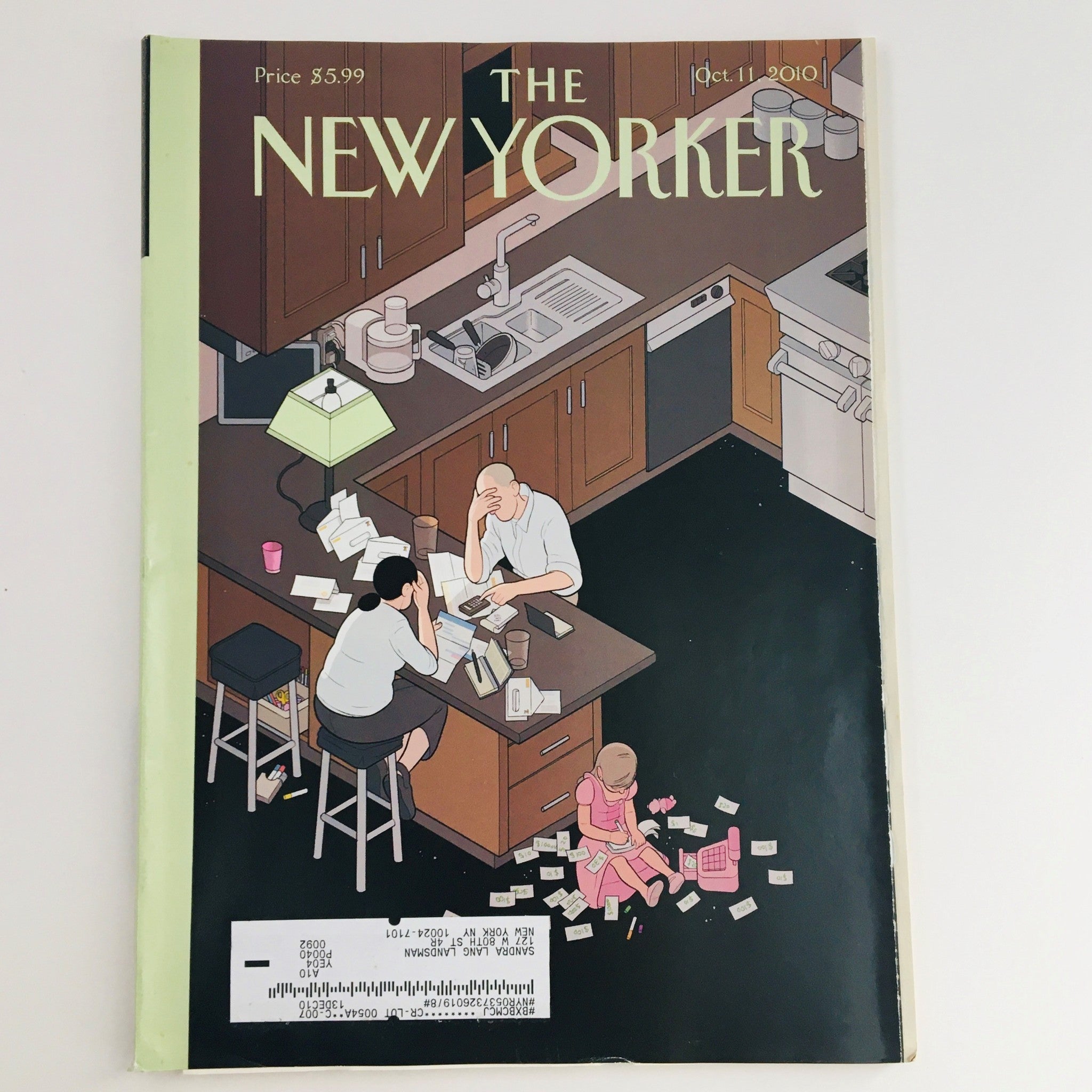 The New Yorker Full Magazine October 11 2010 Dues and Bills by Chris Ware VG