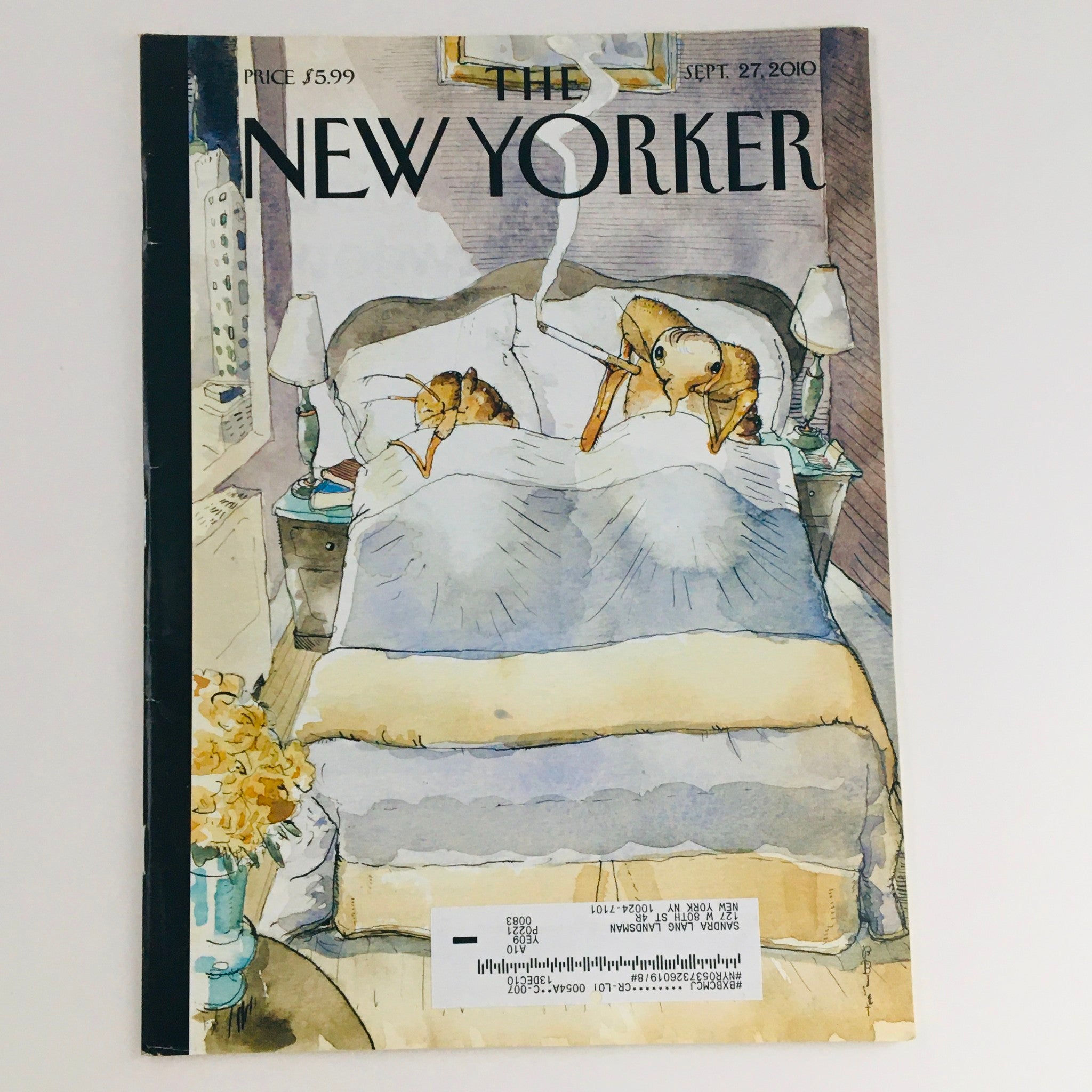 The New Yorker Magazine September 27 2010 Bedbugs and Beyond by Barry Blitt VG