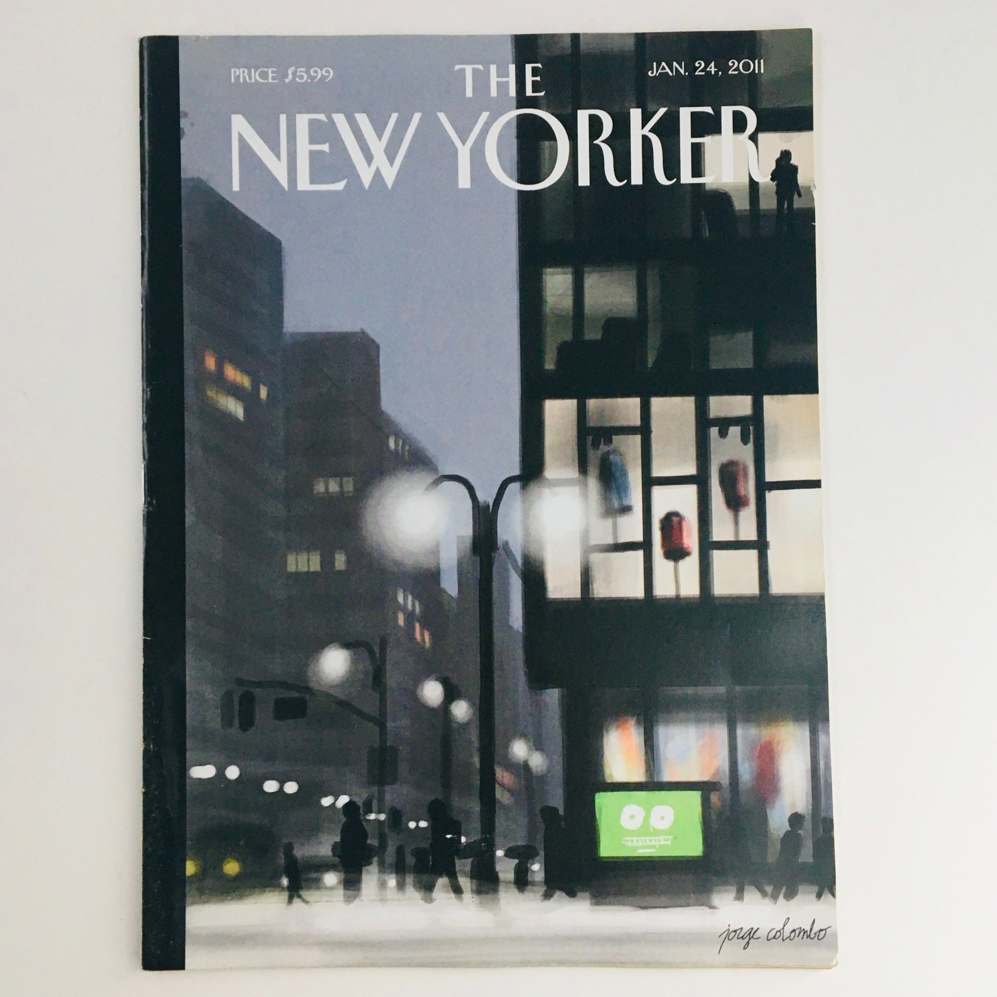 The New Yorker January 24 2011 Full Magazine Theme Cover by Jorge Colombo VG