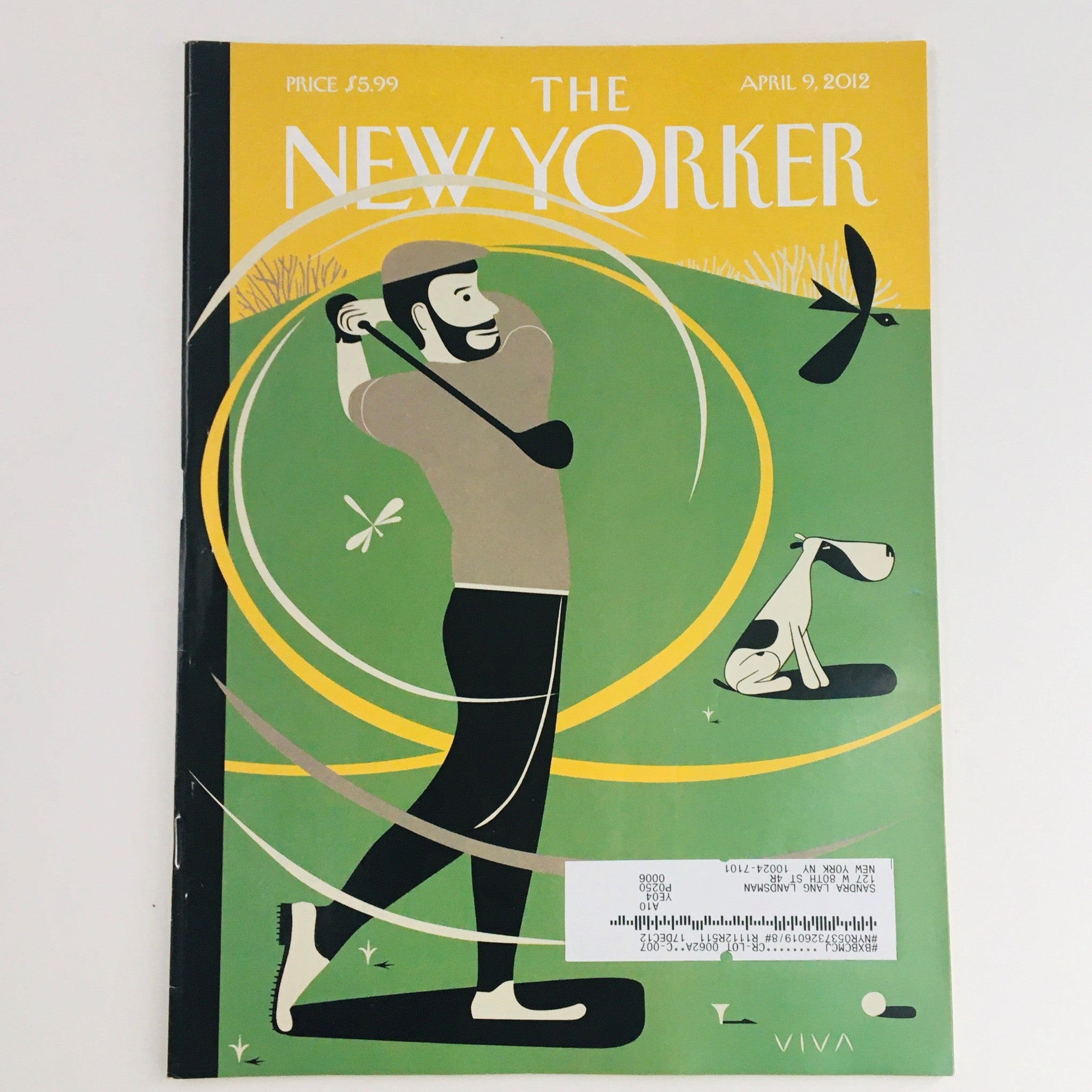 The New Yorker Full Magazine April 9 2012 A Whiff of Cool Air by Frank Viva VG