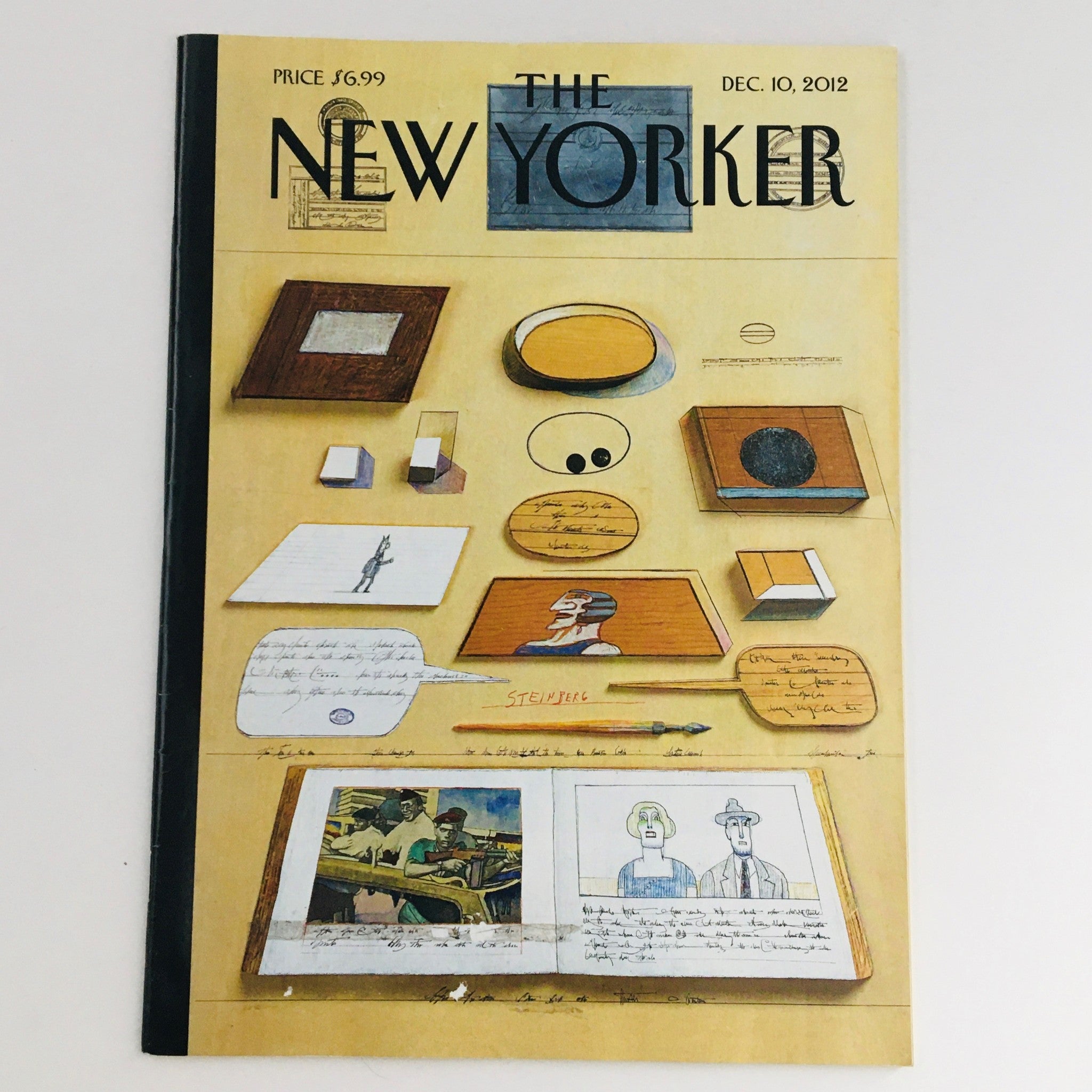 The New Yorker Magazine December 10 2012 Union Square 1973 by Saul Steinberg VG