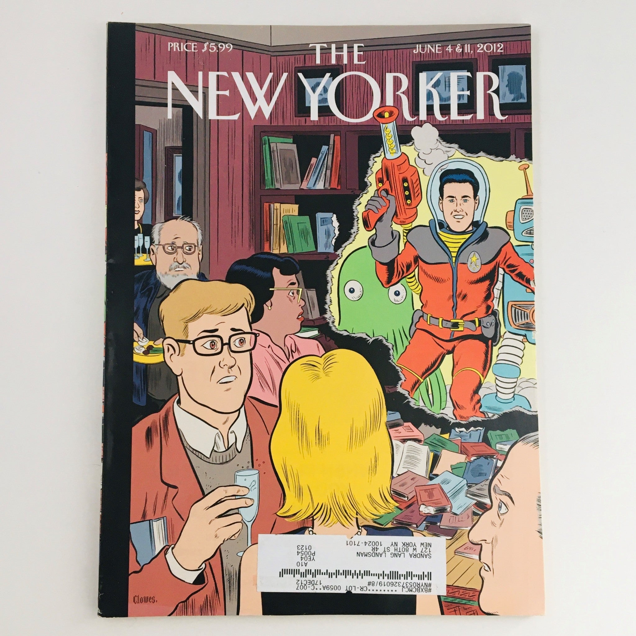 The New Yorker June 4 2012 Full Magazine Theme Cover by Daniel Clowes VG