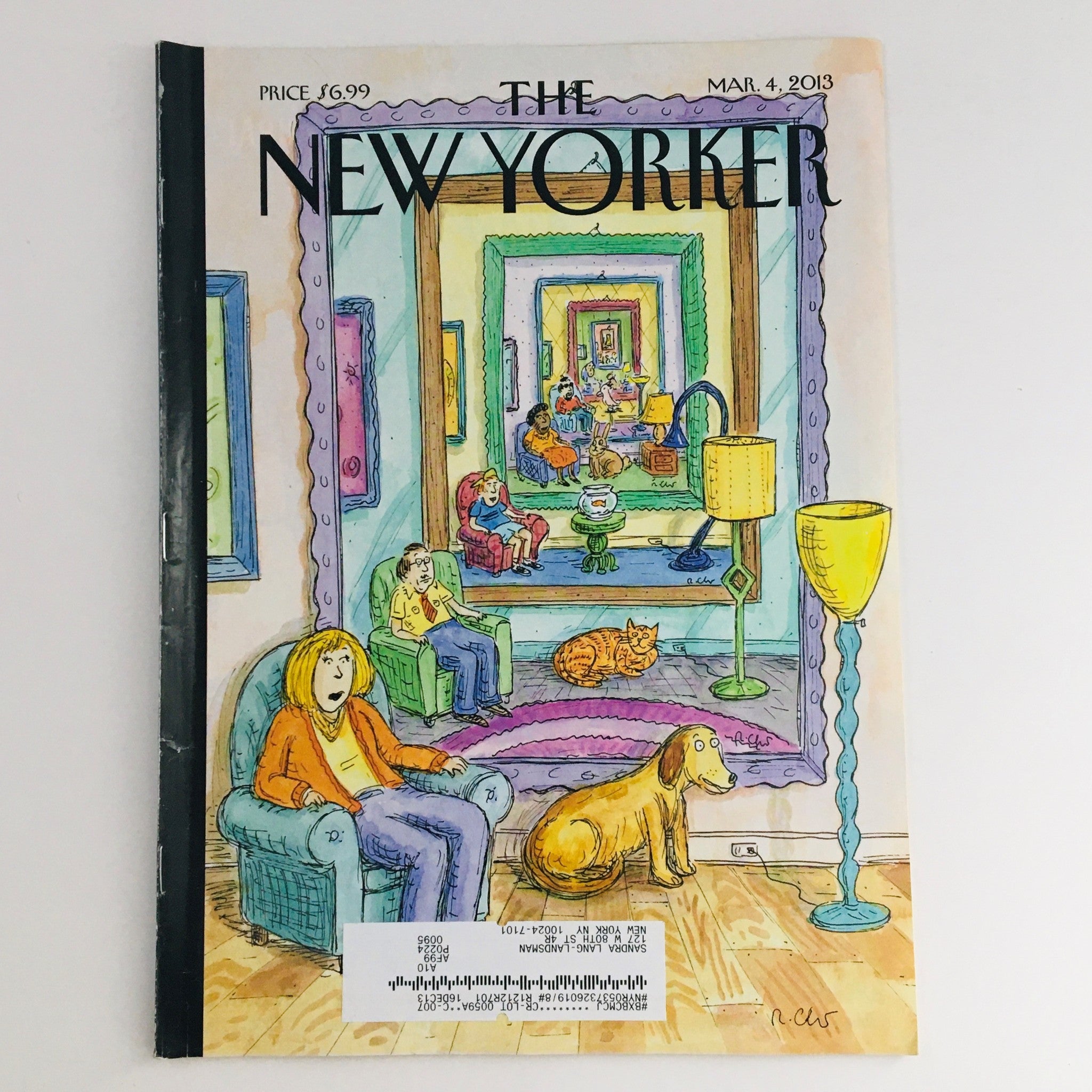 The New Yorker March 4 2013 Full Magazine Theme Cover by Roz Chast VG