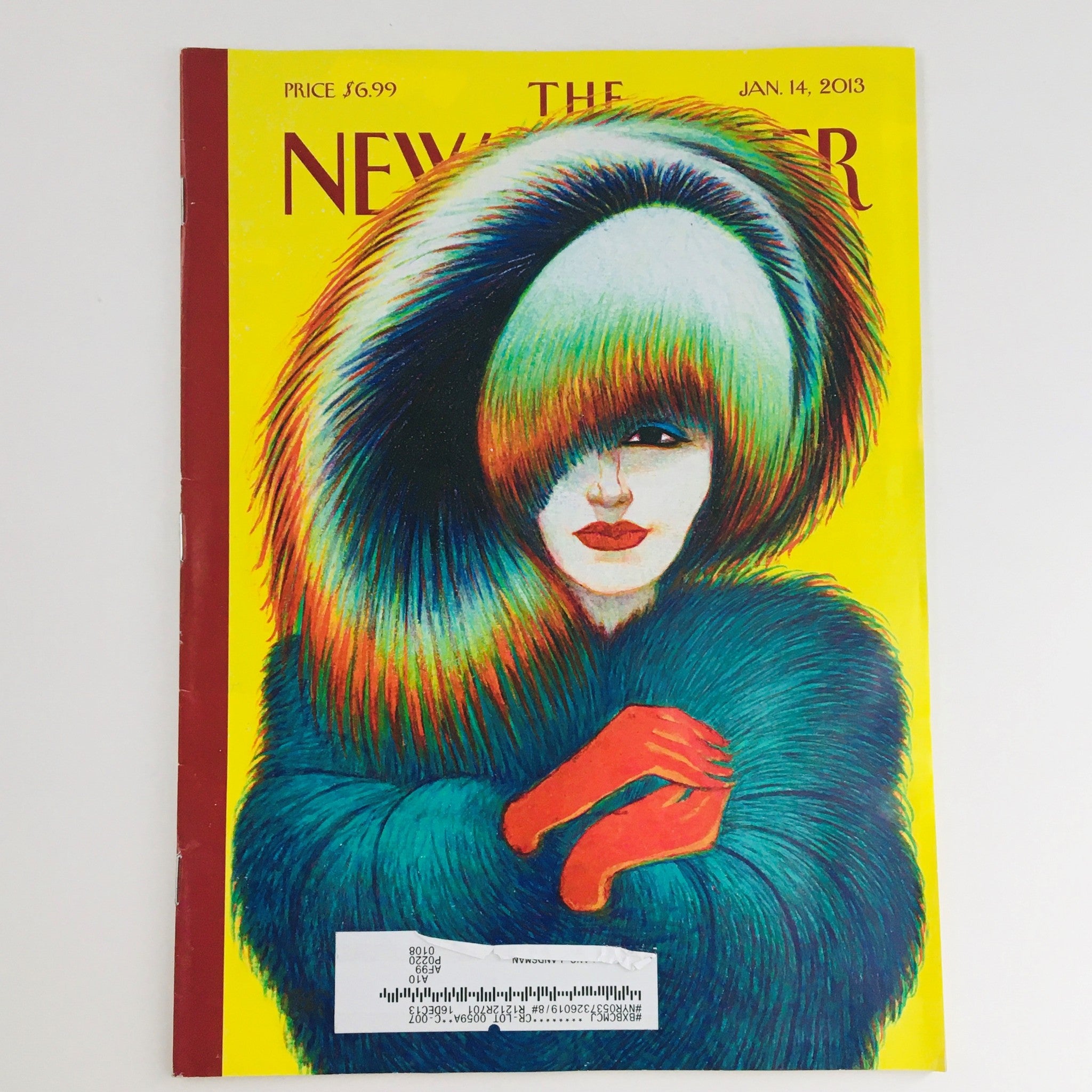 The New Yorker January 14 2013 Full Magazine Theme Cover by Lorenzo Mattotti VG