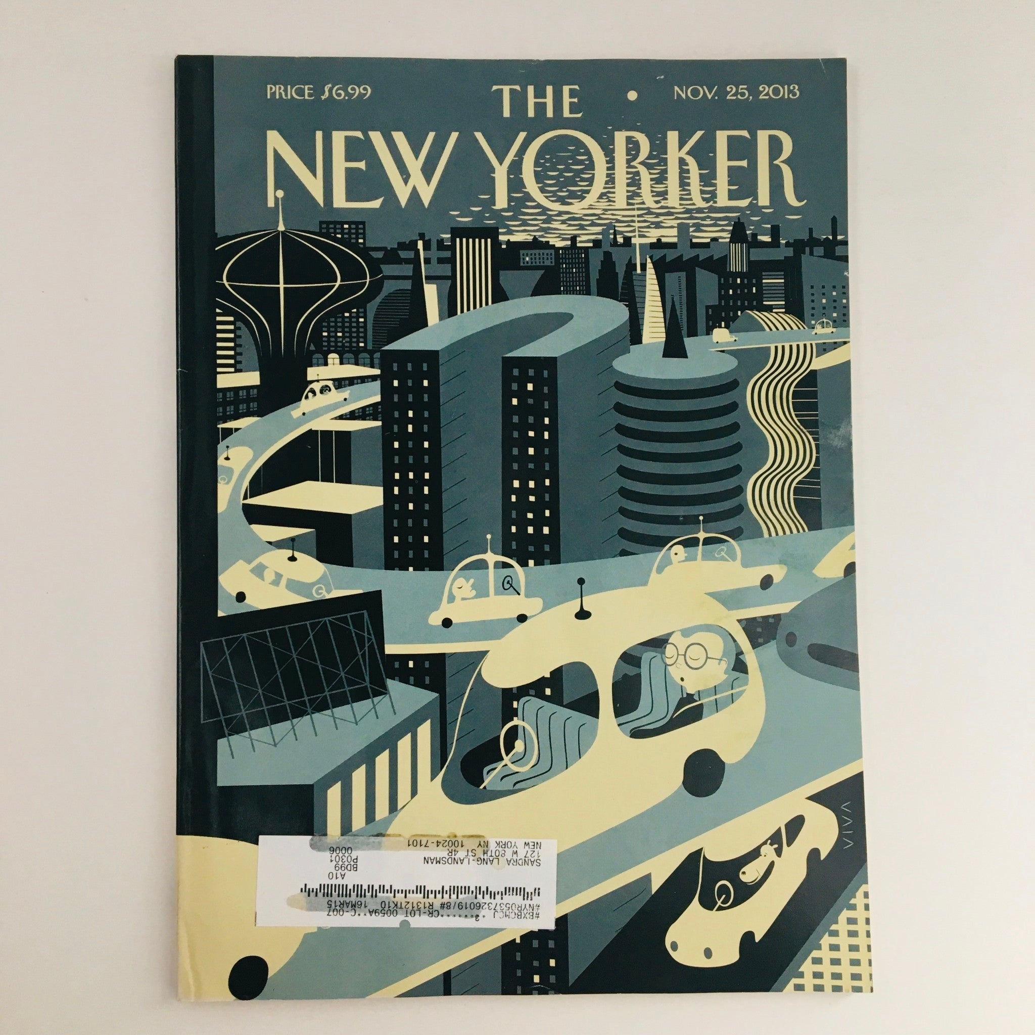 The New Yorker November 25 2013 Full Magazine Theme Cover by Frank Viva VG