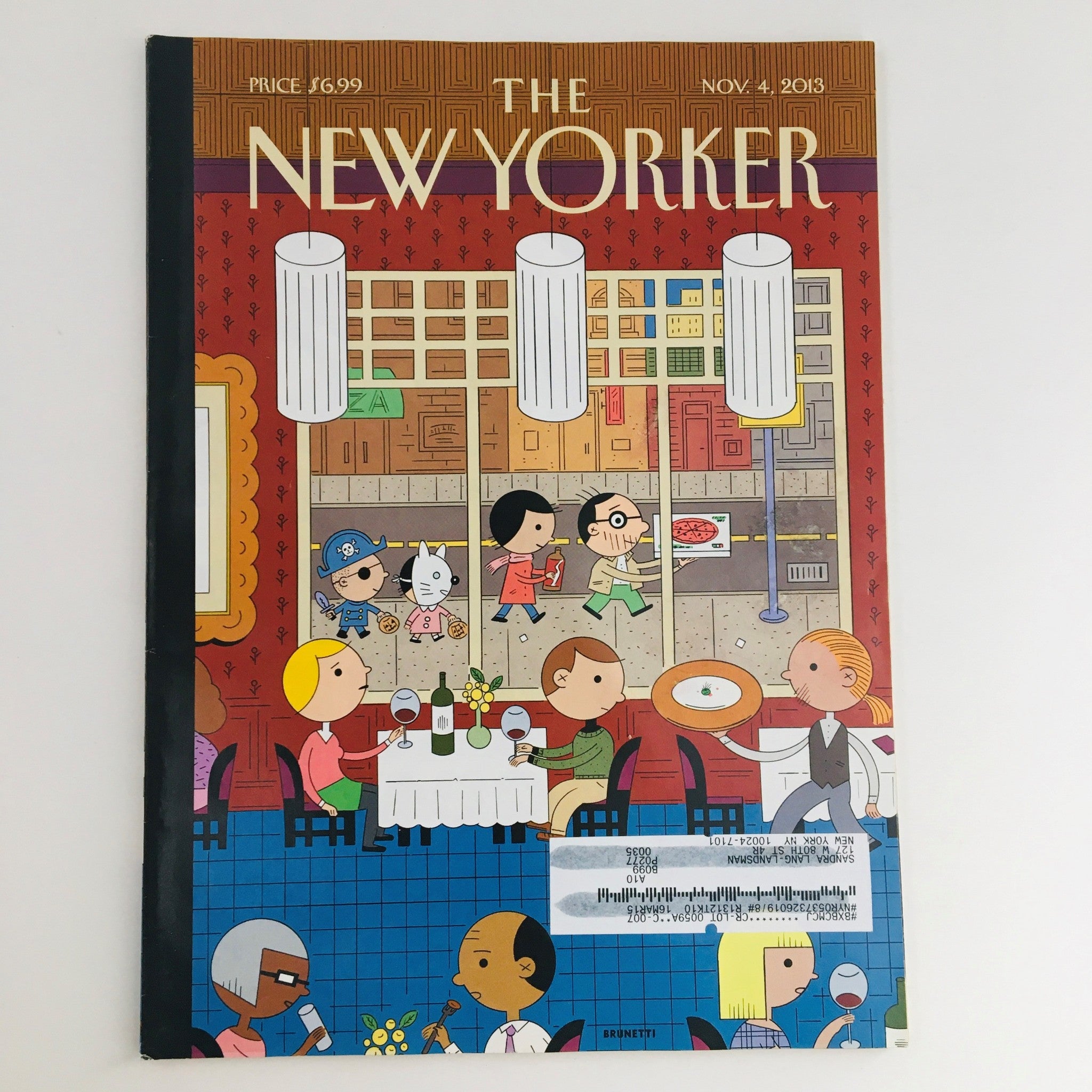 The New Yorker November 4 2013 Full Magazine Theme Cover by Ivan Brunetti VG