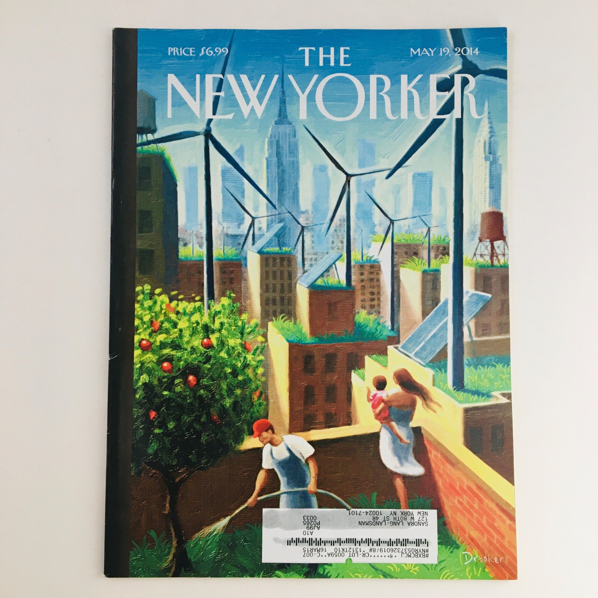 The New Yorker May 19 2014 Full Magazine Theme Cover by Eric Drooker VG