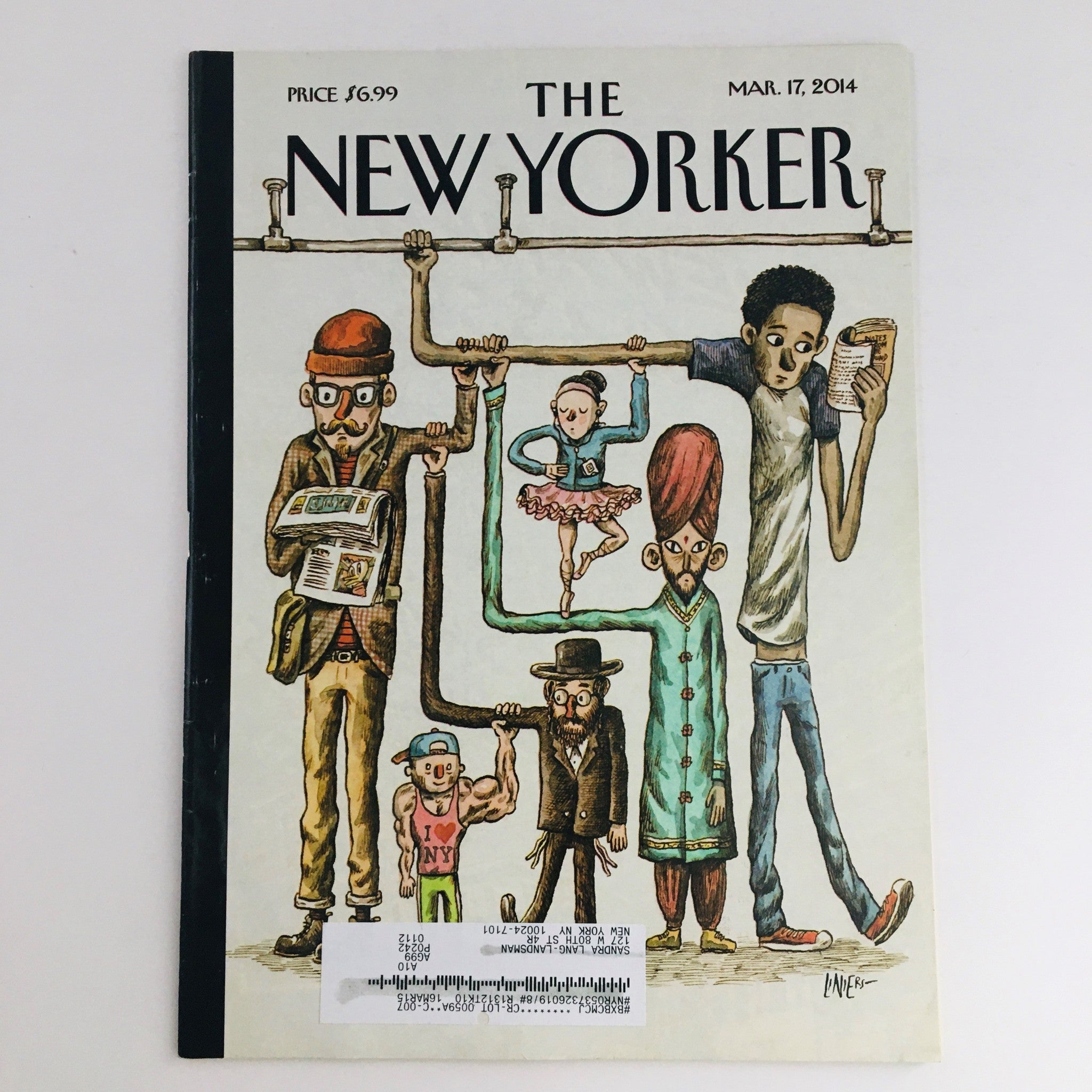 The New Yorker March 17 2014 Full Magazine Theme Cover by Liniers VG