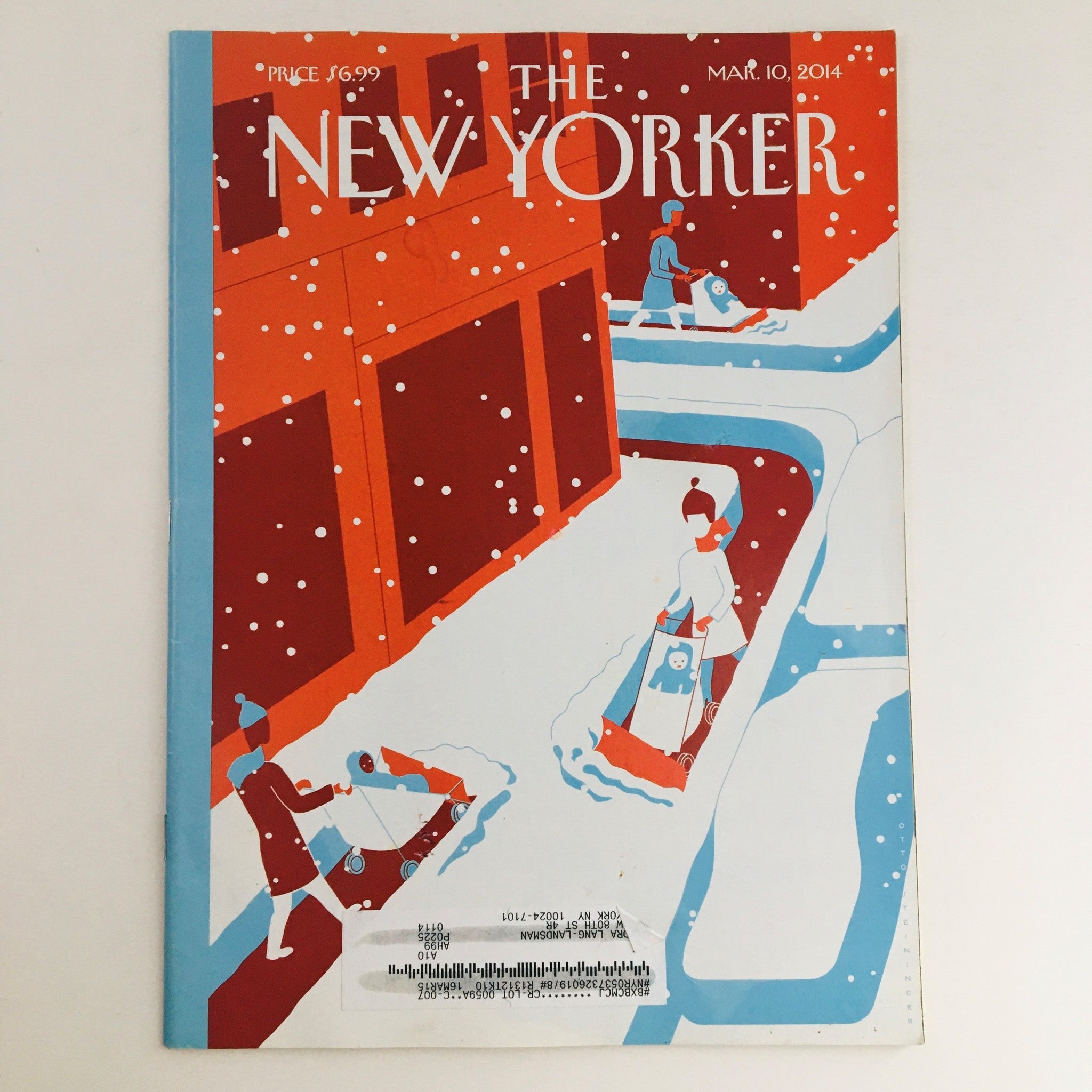 The New Yorker March 17 2014 Full Magazine Theme Cover by Otto Steininger VG