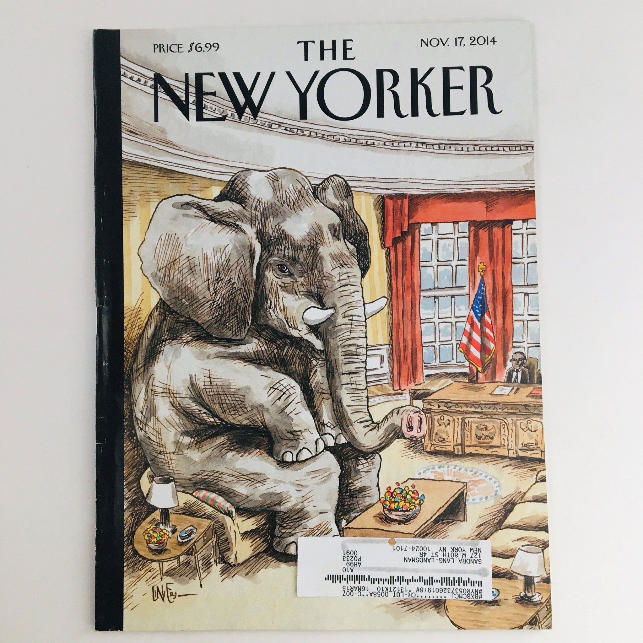 The New Yorker November 17 2014 Full Magazine Theme Cover by Linears VG