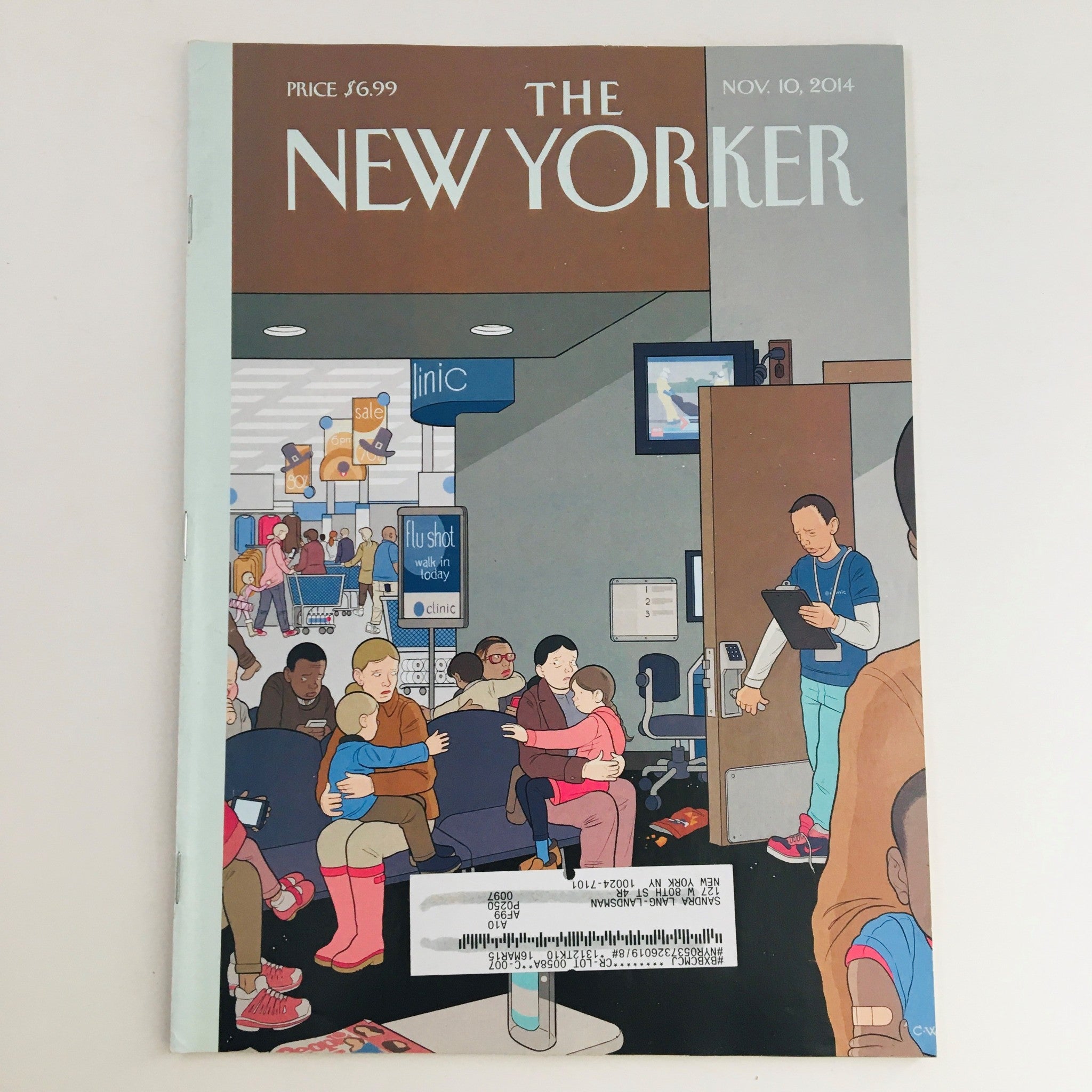 The New Yorker November 10 2014 Full Magazine Theme Cover by Chris Ware VG