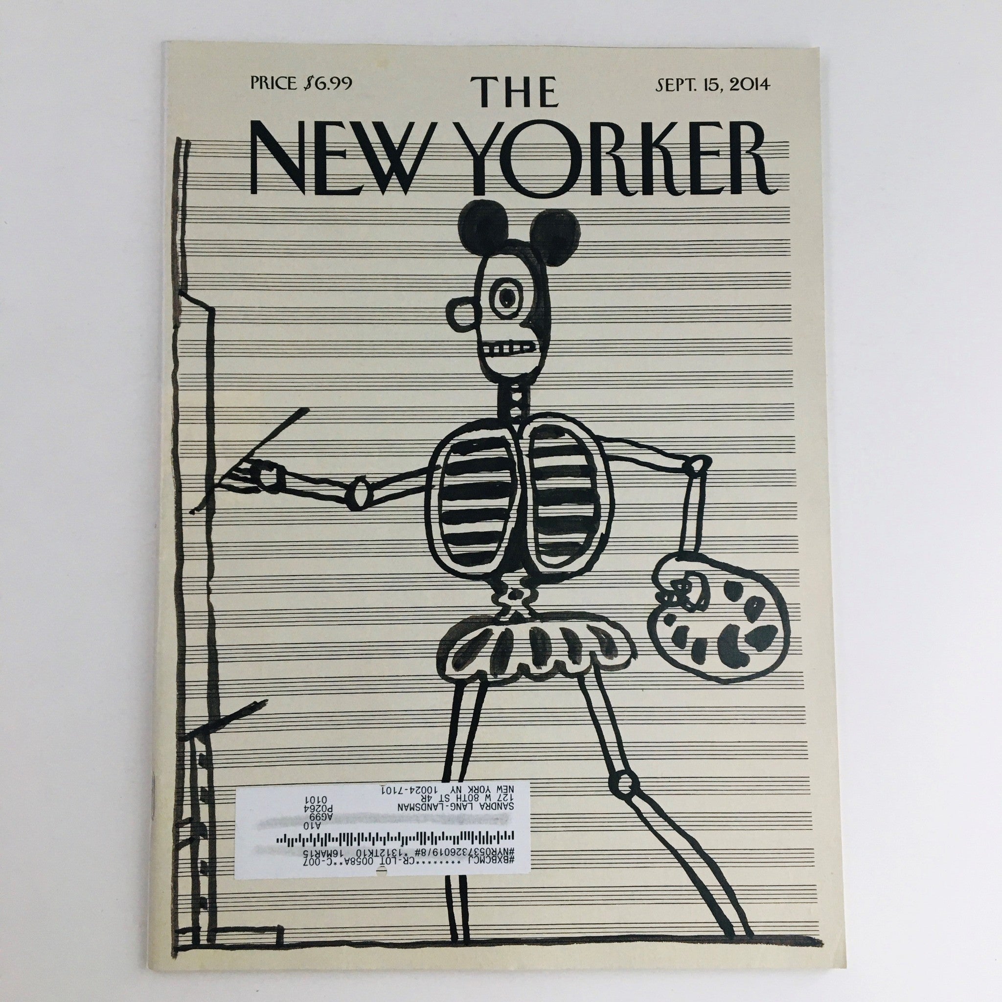 The New Yorker September 15 2014 Full Magazine Theme Cover by Saul Steinberg VG