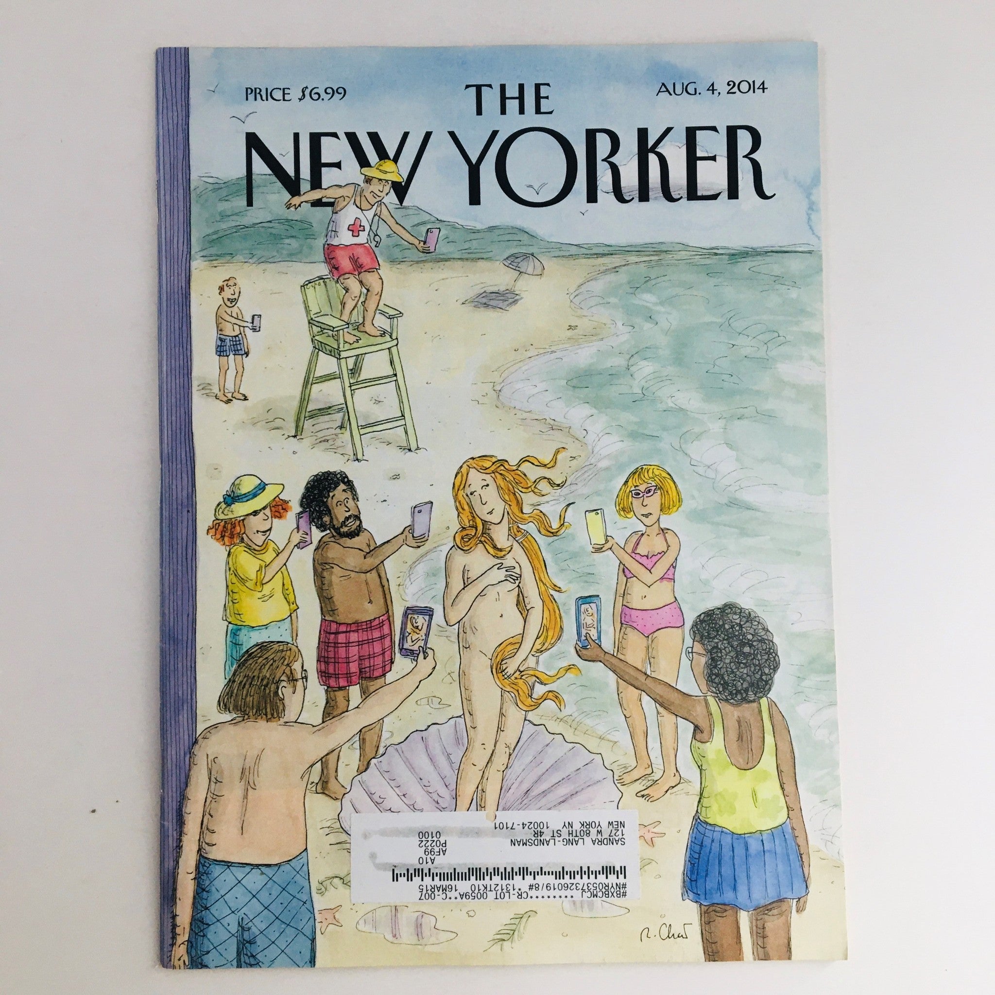 The New Yorker August 4 2014 Full Magazine Theme Cover by Roz Chast VG