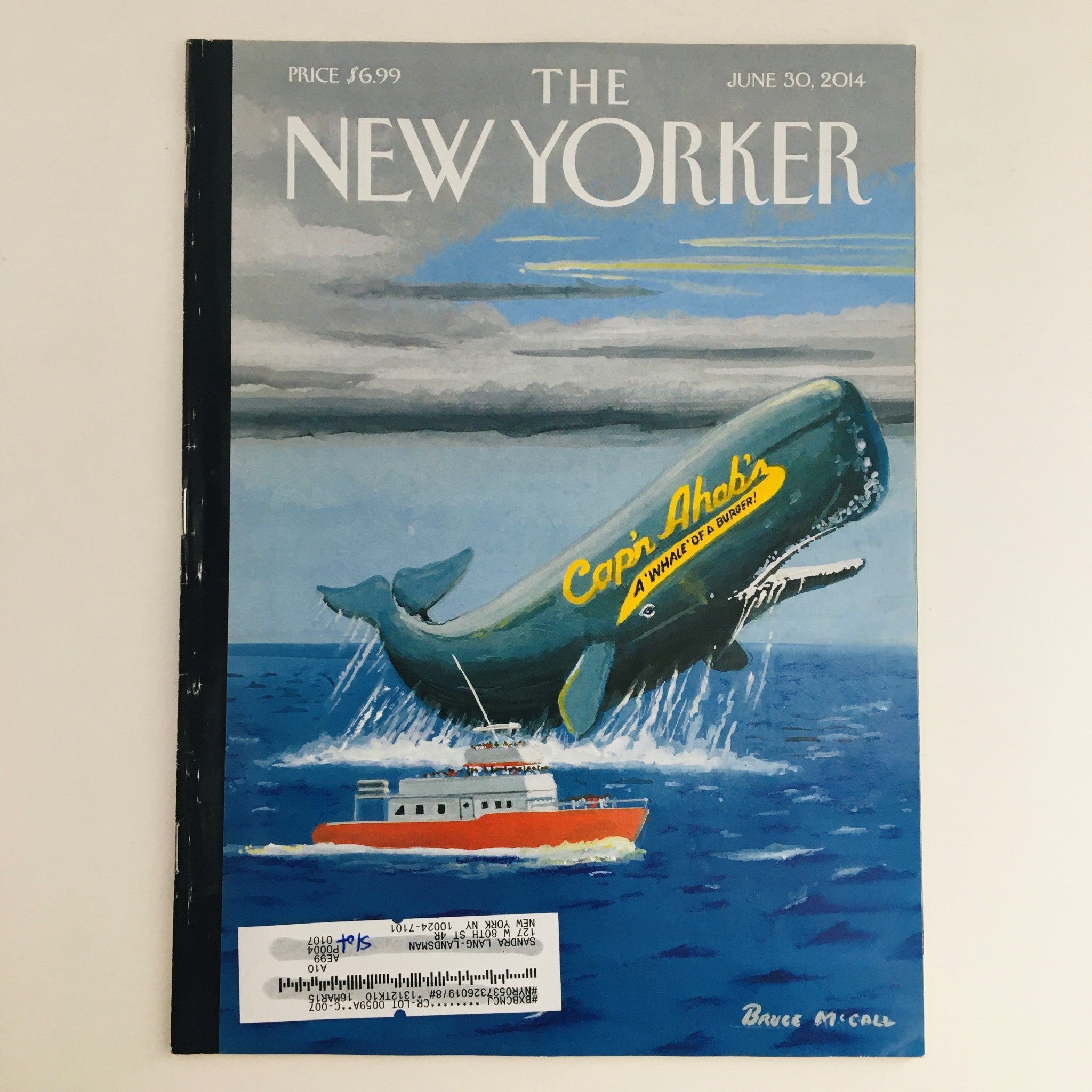 The New Yorker June 30 2014 Full Magazine Theme Cover by Bruce McCall VG