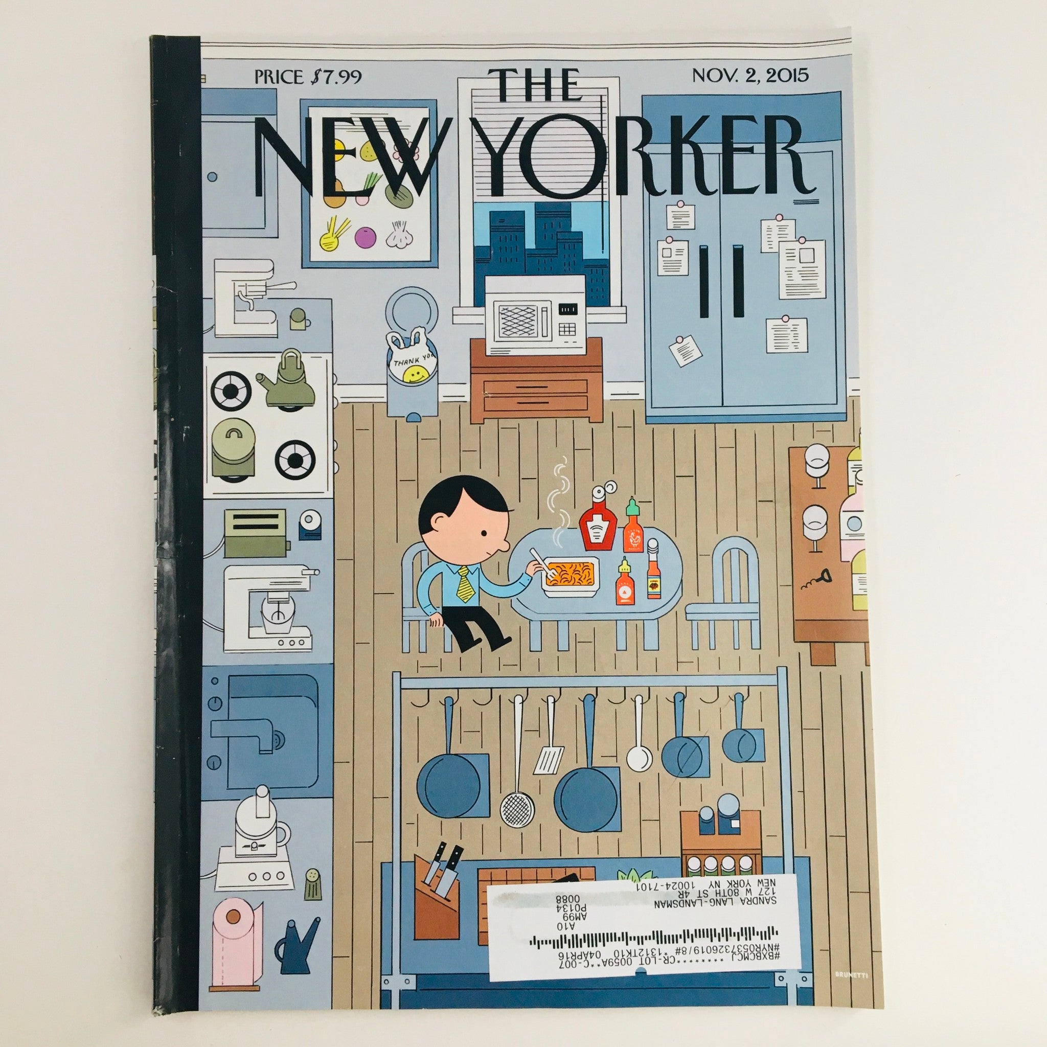 The New Yorker November 2 2015 Full Magazine Theme Cover by Ivan Brunettti VG