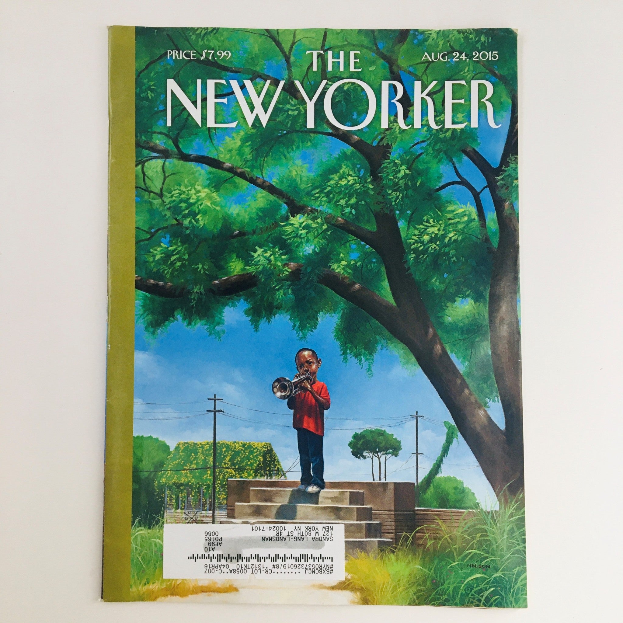 The New Yorker August 24 2015 Full Magazine Theme Cover by Kadir Nelson VG