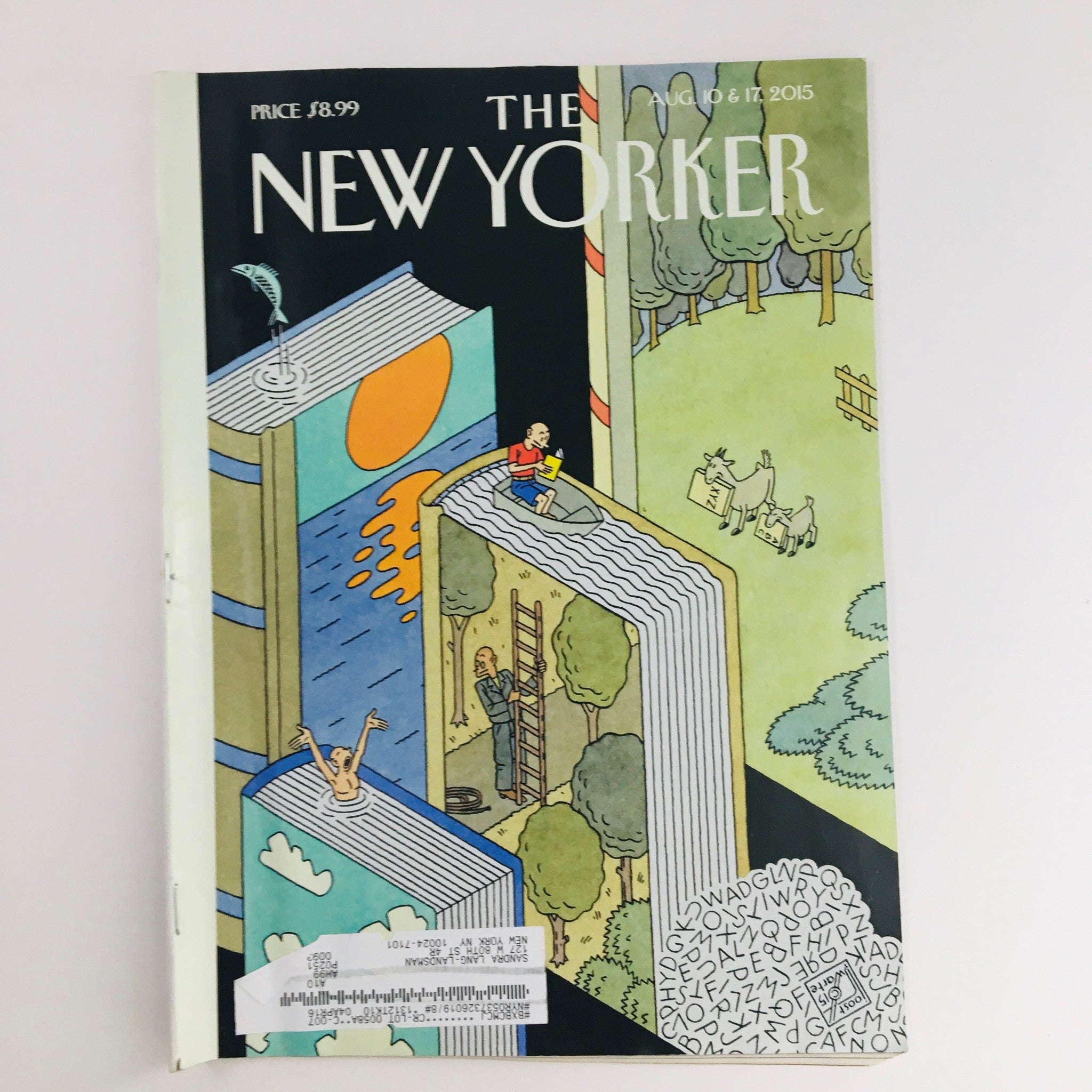 The New Yorker August 10 2015 Full Magazine Theme Cover by Joost Swarte VG