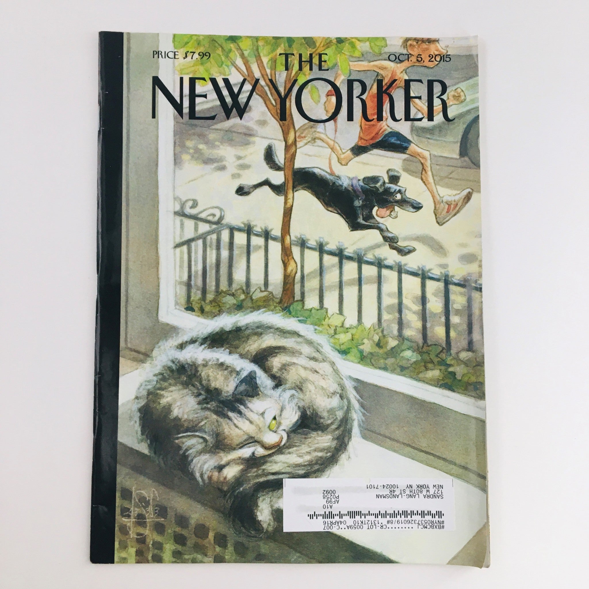 The New Yorker October 5 2015 Full Magazine Theme Cover by Peter de Sève VG