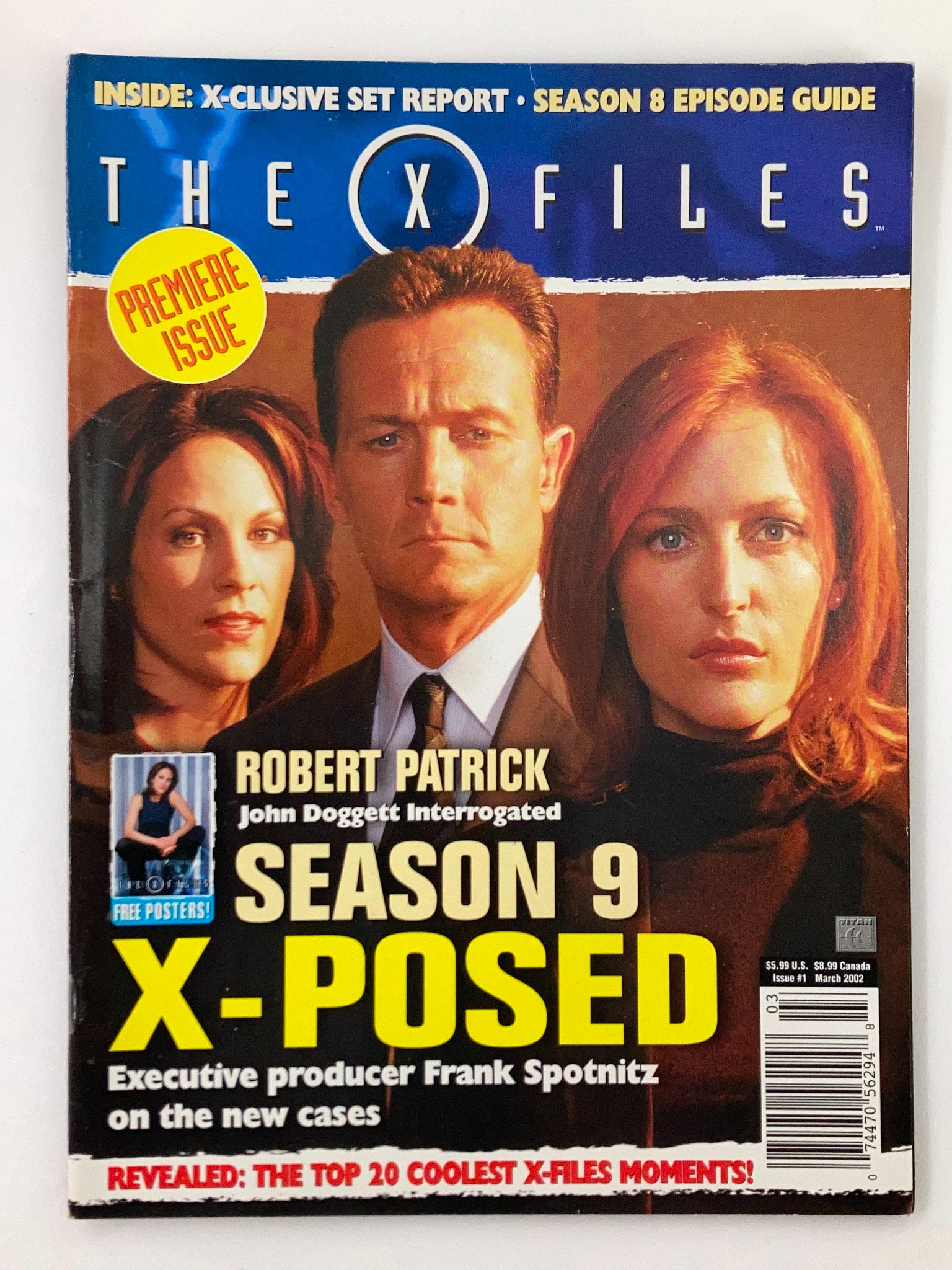 The X-Files Magazine March 2002 #1 Gillian Anderson & Arlene Pileggi No Label