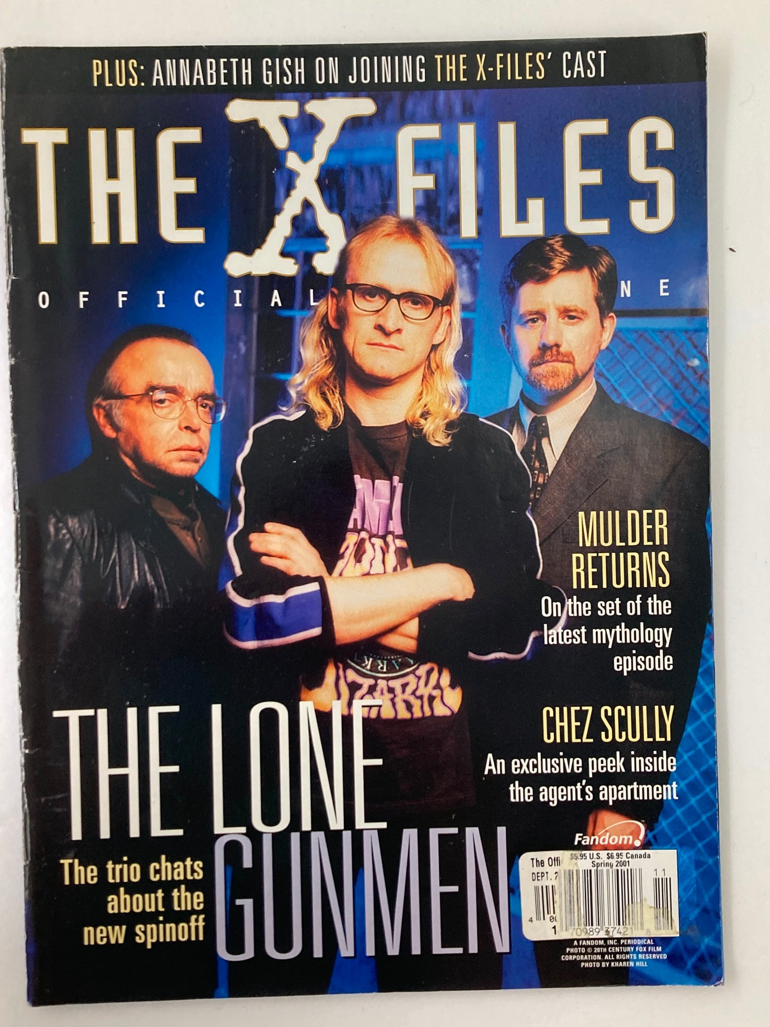 The X-Files Magazine Spring 2001 Tom Braidwood, Dean Hugland No Label