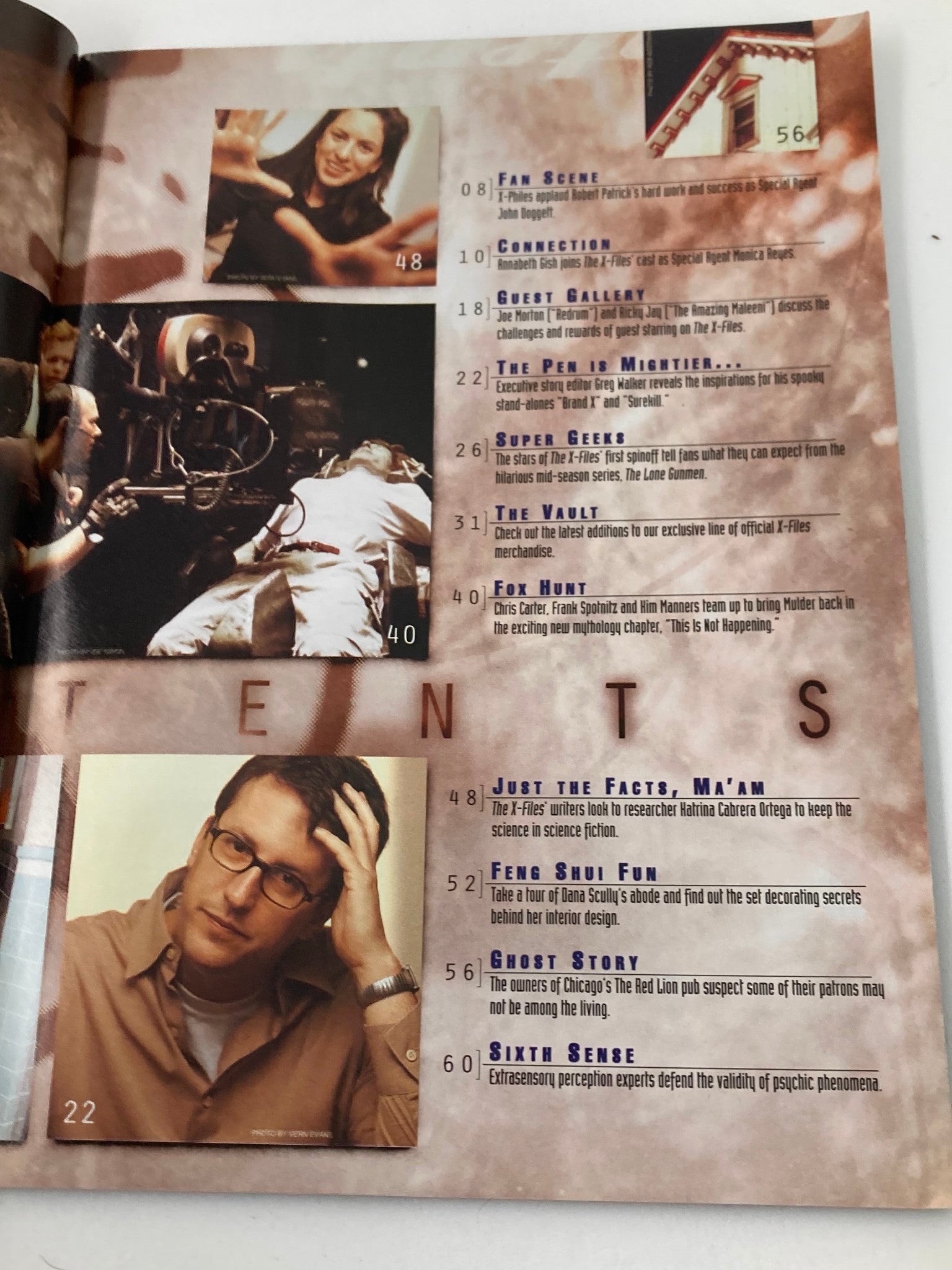 The X-Files Magazine Spring 2001 Tom Braidwood, Dean Hugland No Label