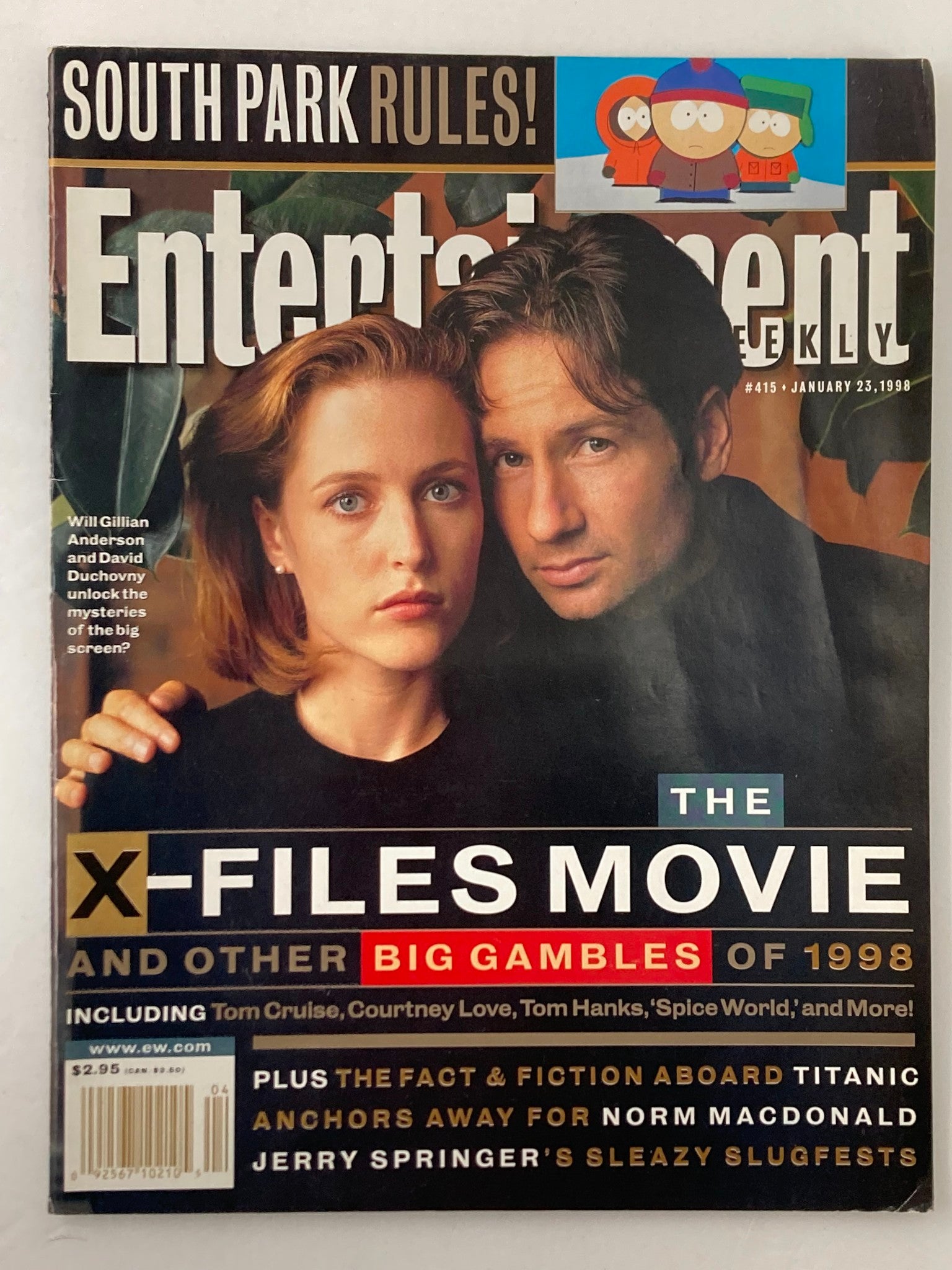 Entertainment Weekly Magazine January 23 1998 Gillian & David No Label