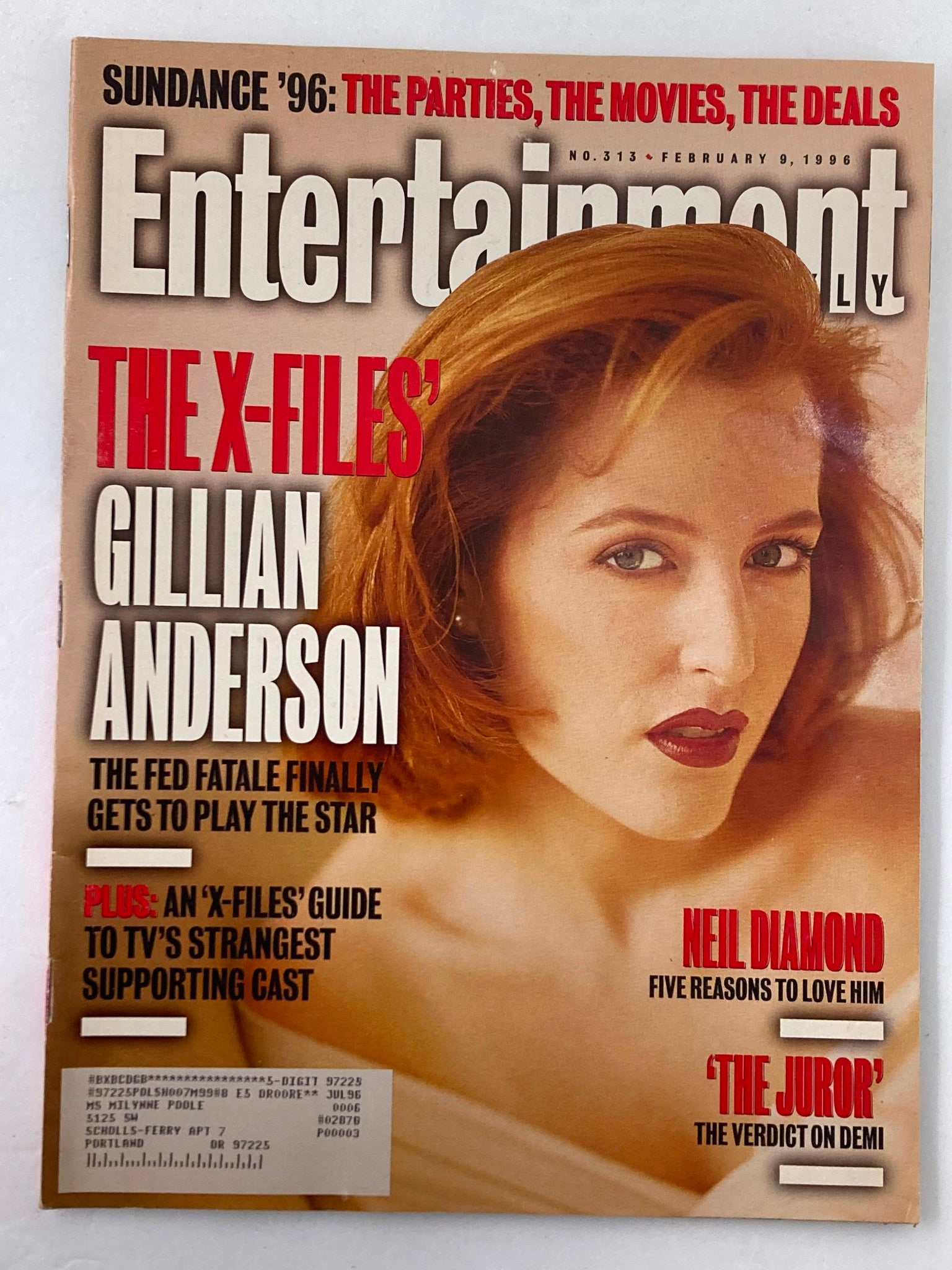 Entertainment Weekly Magazine February 9 1996 The X-Files' Gillian Anderson