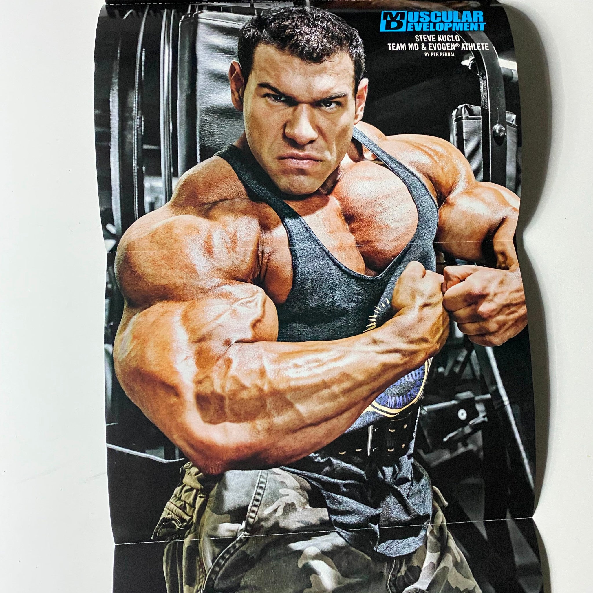 Muscular Development Magazine September 2012 Stephen Kuclo w Poster No Label