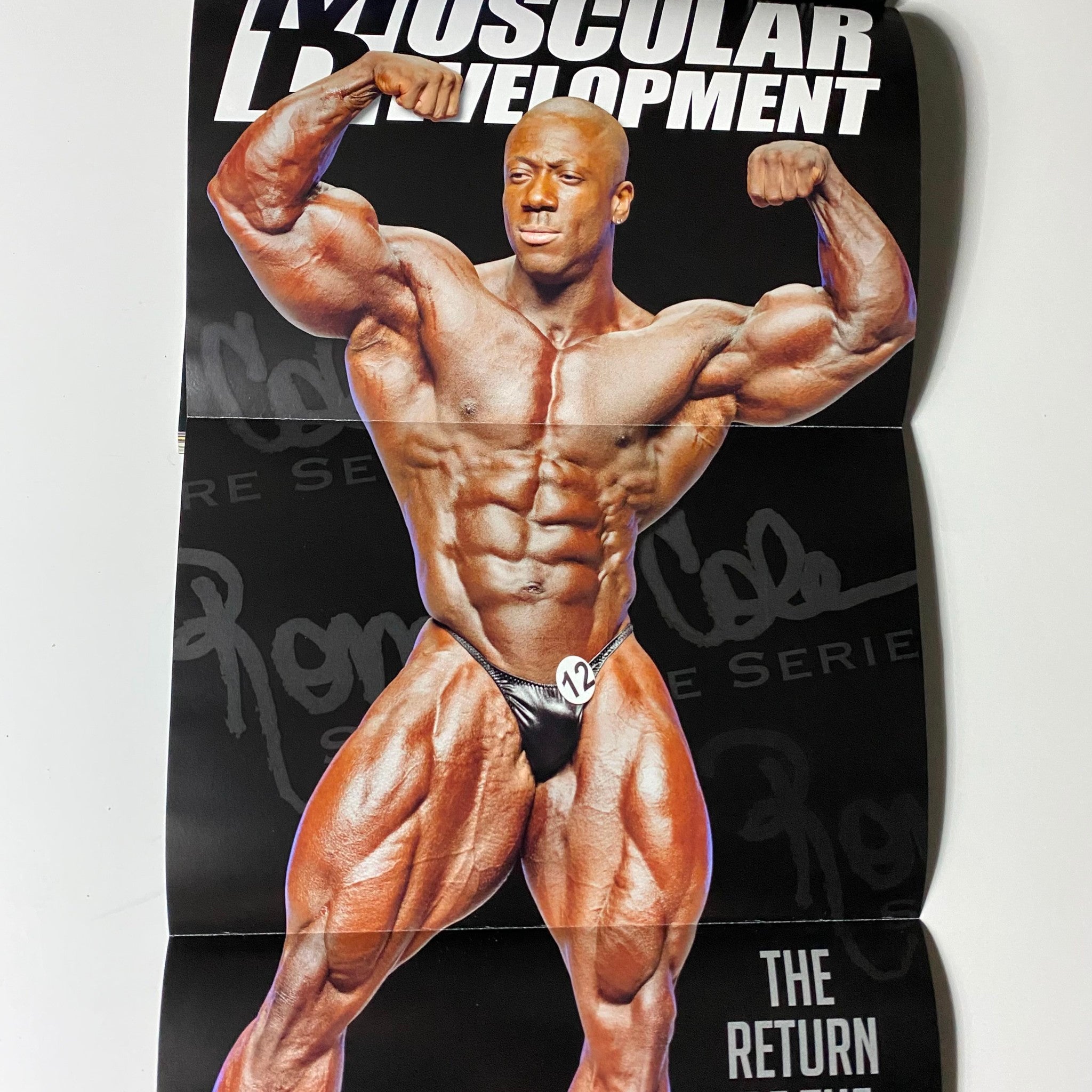 Muscular Development Magazine February 2013 Branch Warren w Poster No Label