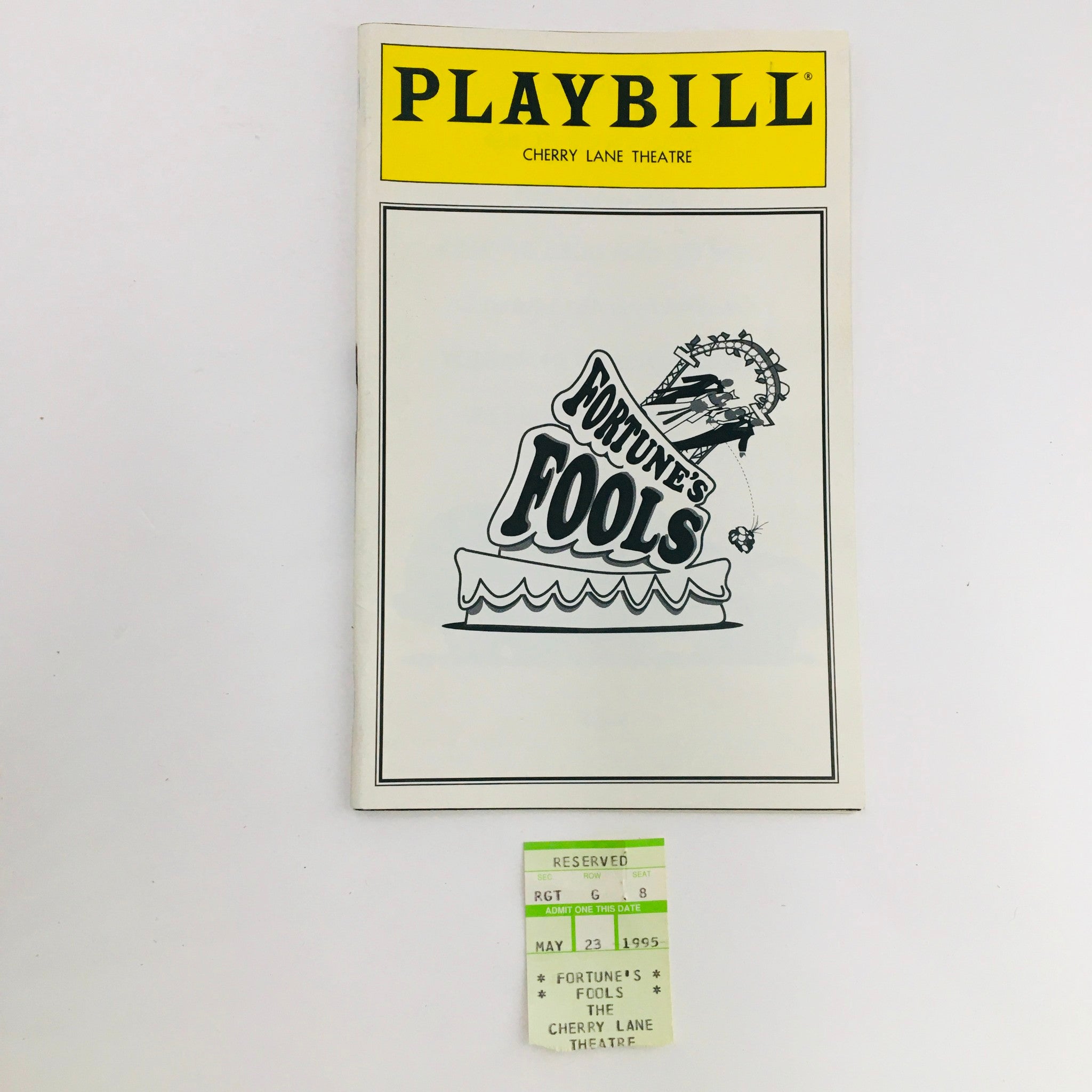 1995 Playbill Fortune's Fool by Frederick Stroppel and John Rando at Cherry Lane