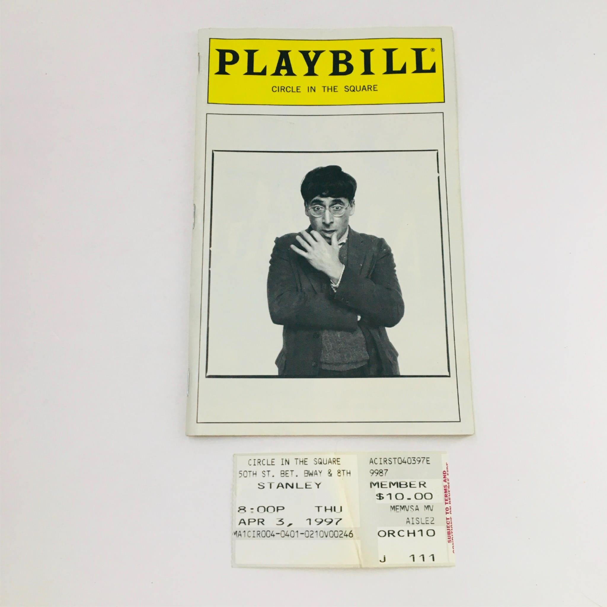 1997 Playbill Stanley by Pam Gems, John Caird at Circle In The Square