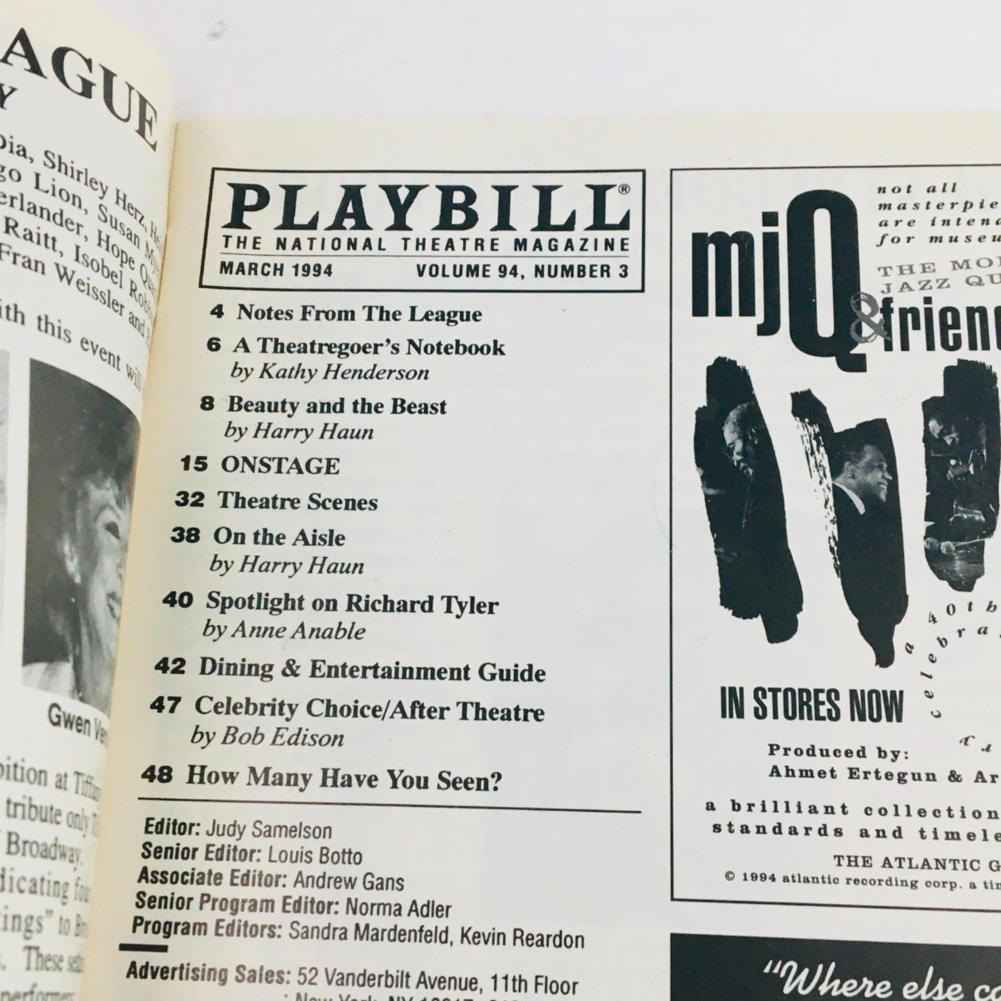 1994 Playbill A Little More Magic by Diane Lynn Dupuy at Belasco Theatre