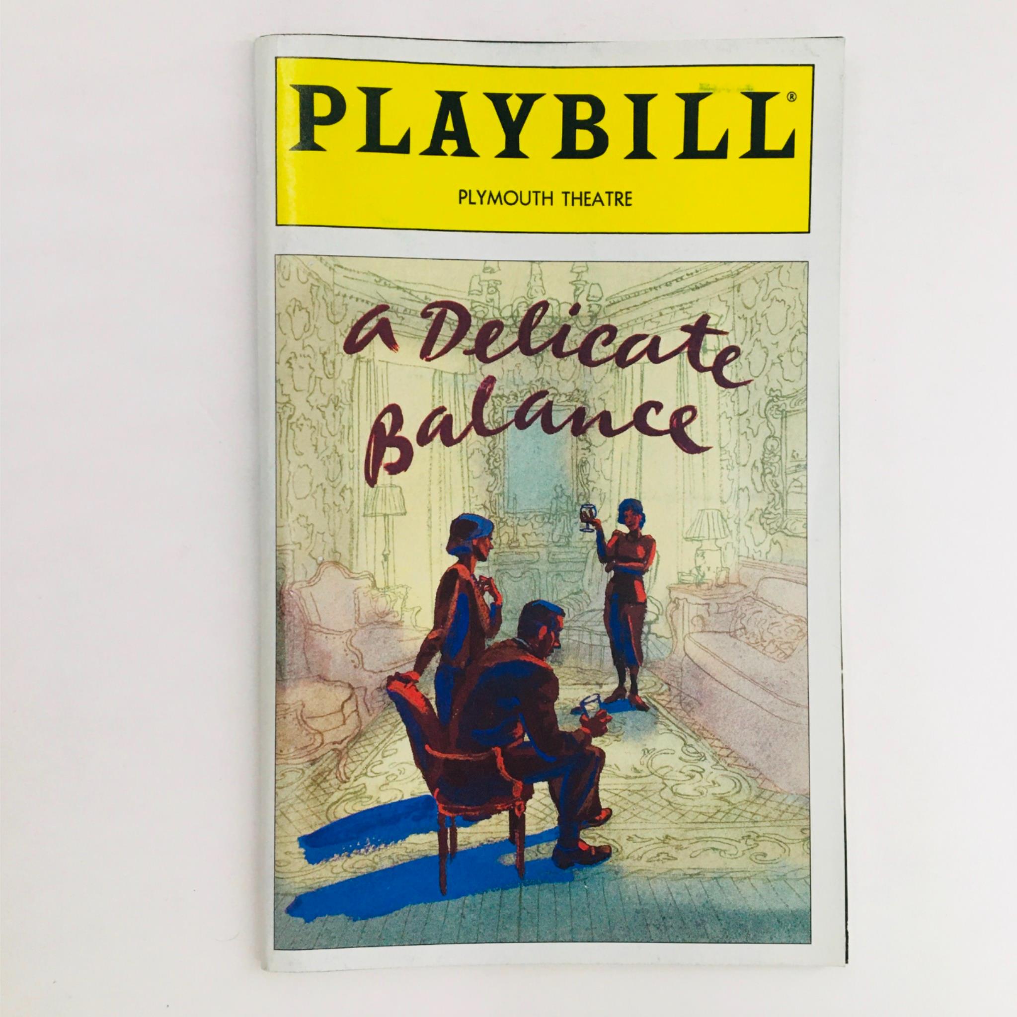 1996 Playbill A Delicate Balance by Gerald Gutierrez at Plymouth Theatre