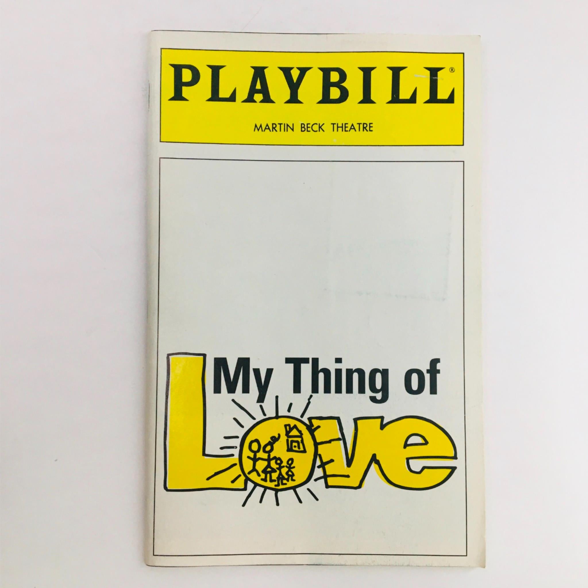 1995 Playbill My Thing of Love by Michael Maggio at Martin Beck Theatre