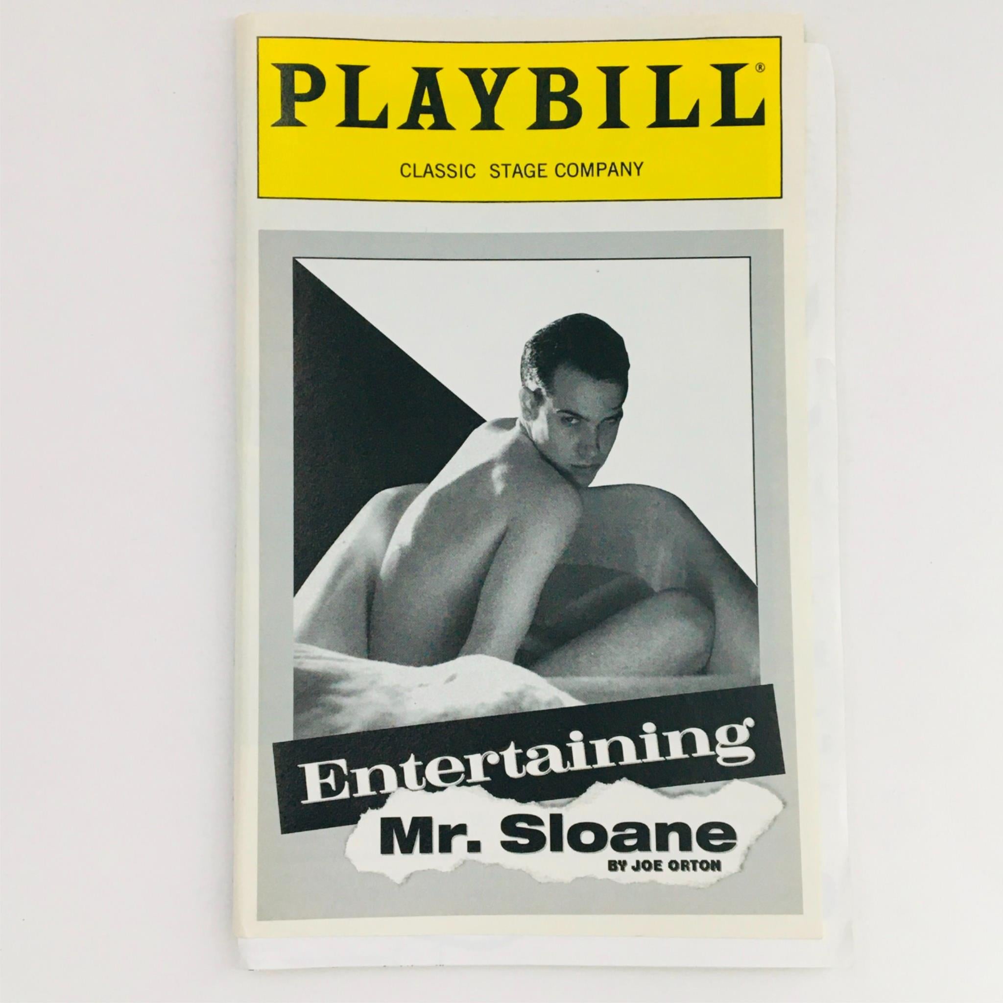 1996 Playbill Entertaining Mr. Sloane by Joe Orton at Classic Stage Company