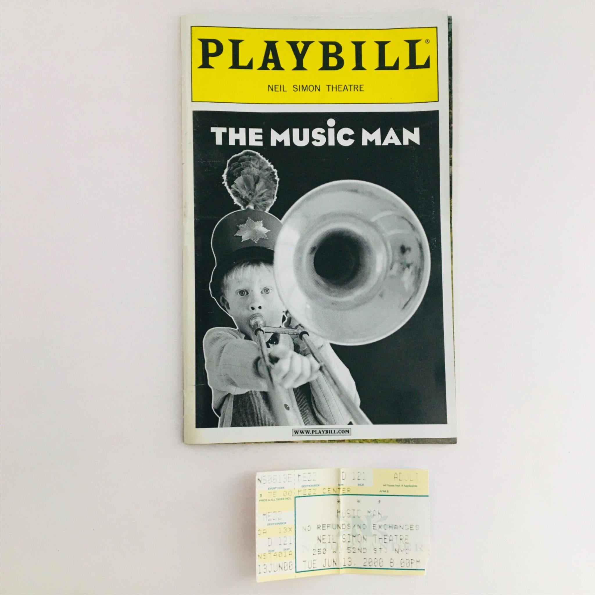 2000 Playbill The Music Man by Susan Stroman at Neil Simon Theatre