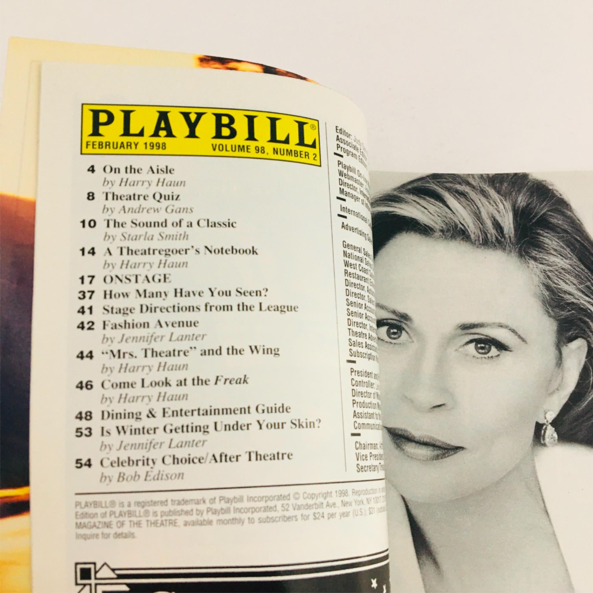 1998 Playbill A Flea In Her Ear, Bill Irwin Criterion Center Laura Pels Theatre