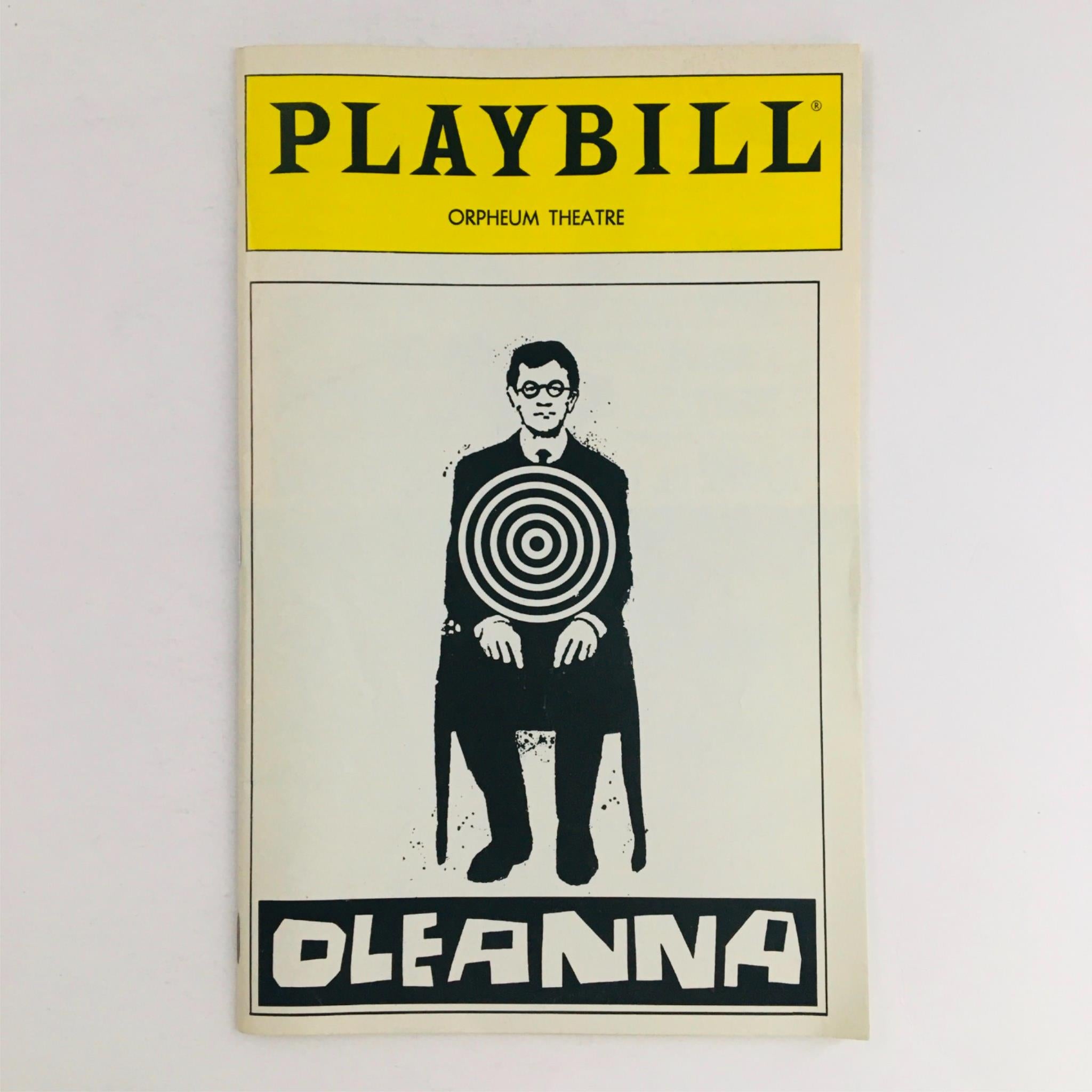 1993 Playbill Oleana by David Mamet at Orpheum Theatre